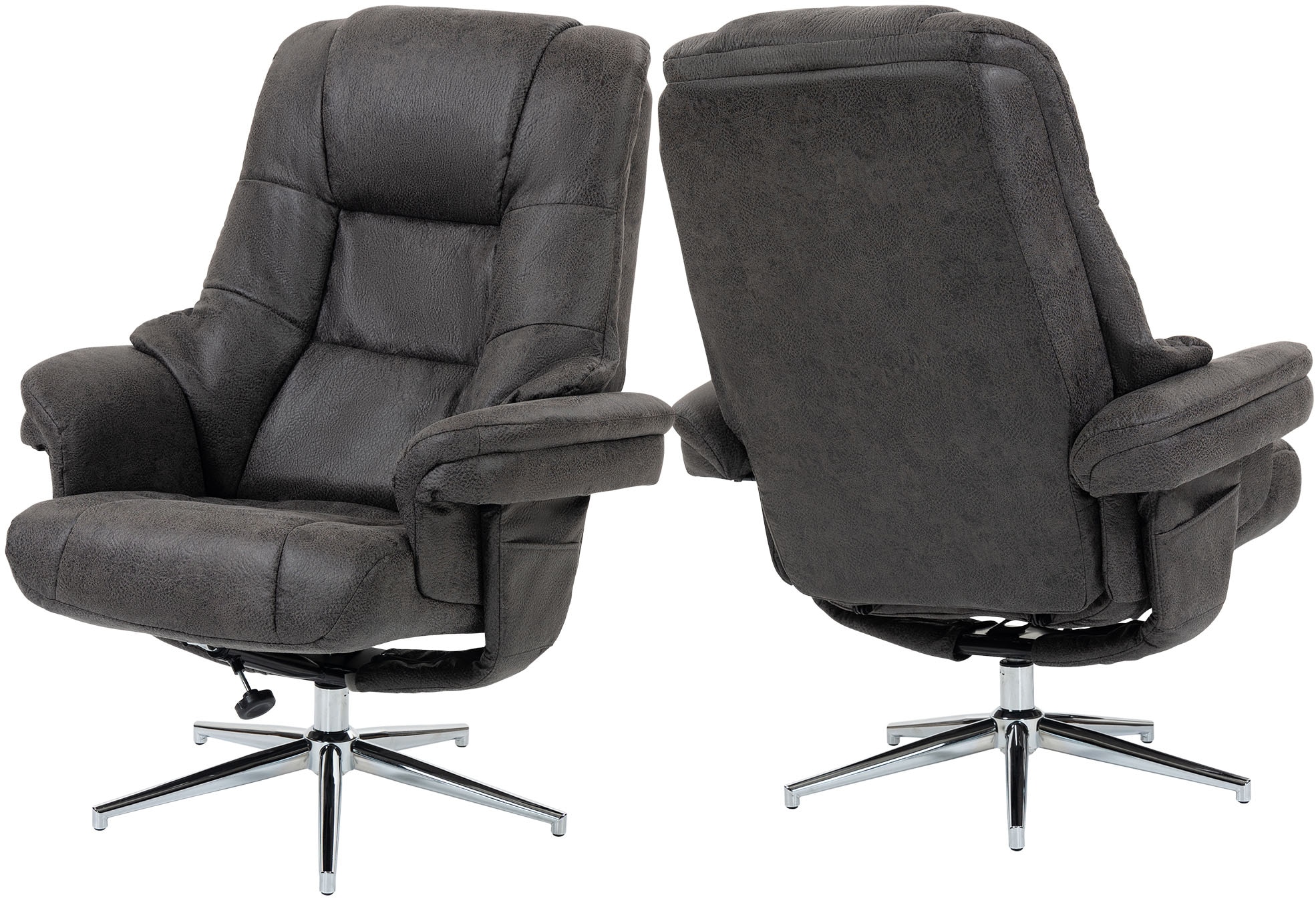 Duo Collection Fauteuil TV »Burnaby« avec tabouret et fonction relax, pivotant à 360 degrés