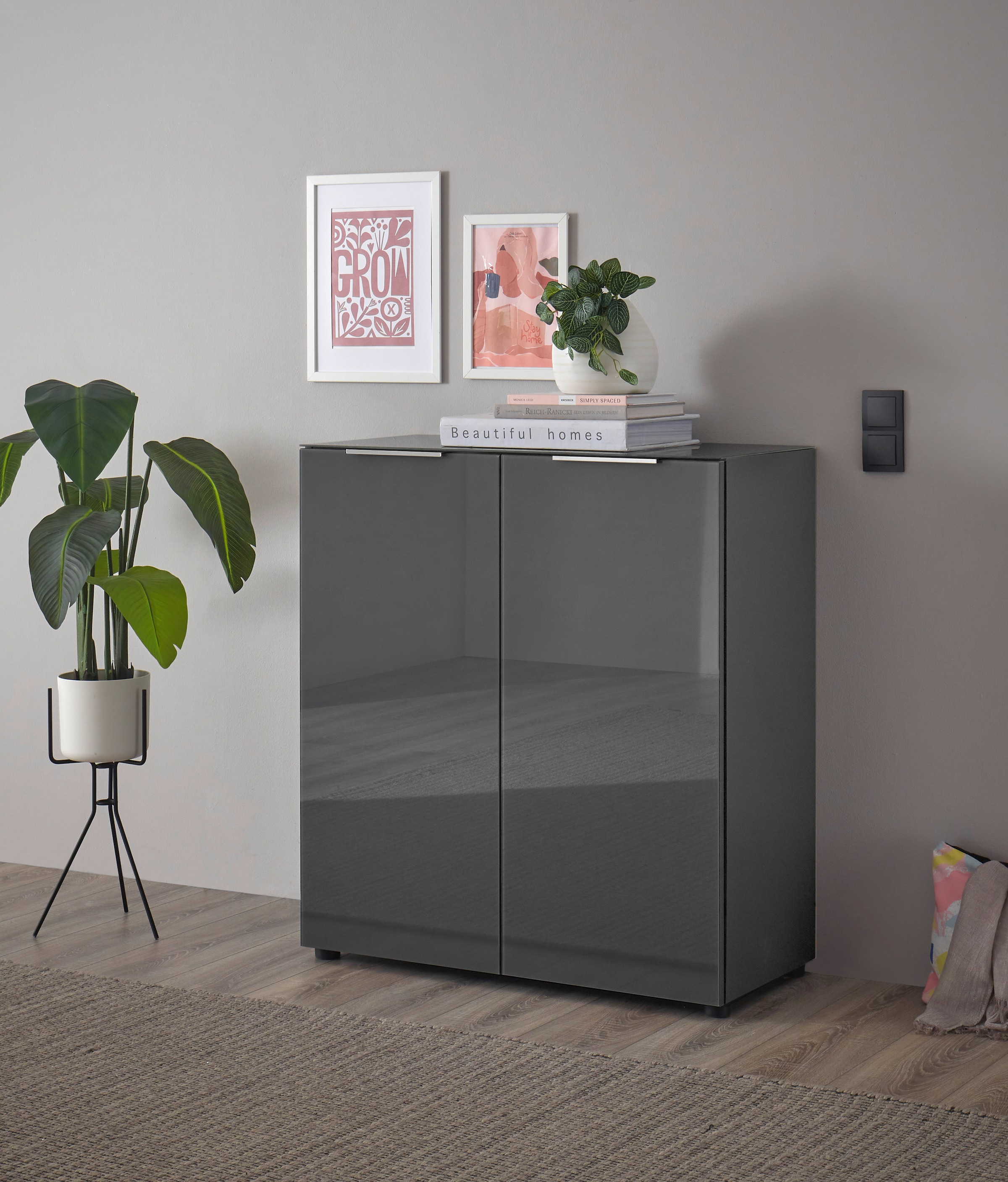 HBZ Commode »Santorin, BxHxT 90x99x40 cm« 1 cuis tlg. Breite 90cm, Softclose für Türen, Melaminbeschichtung