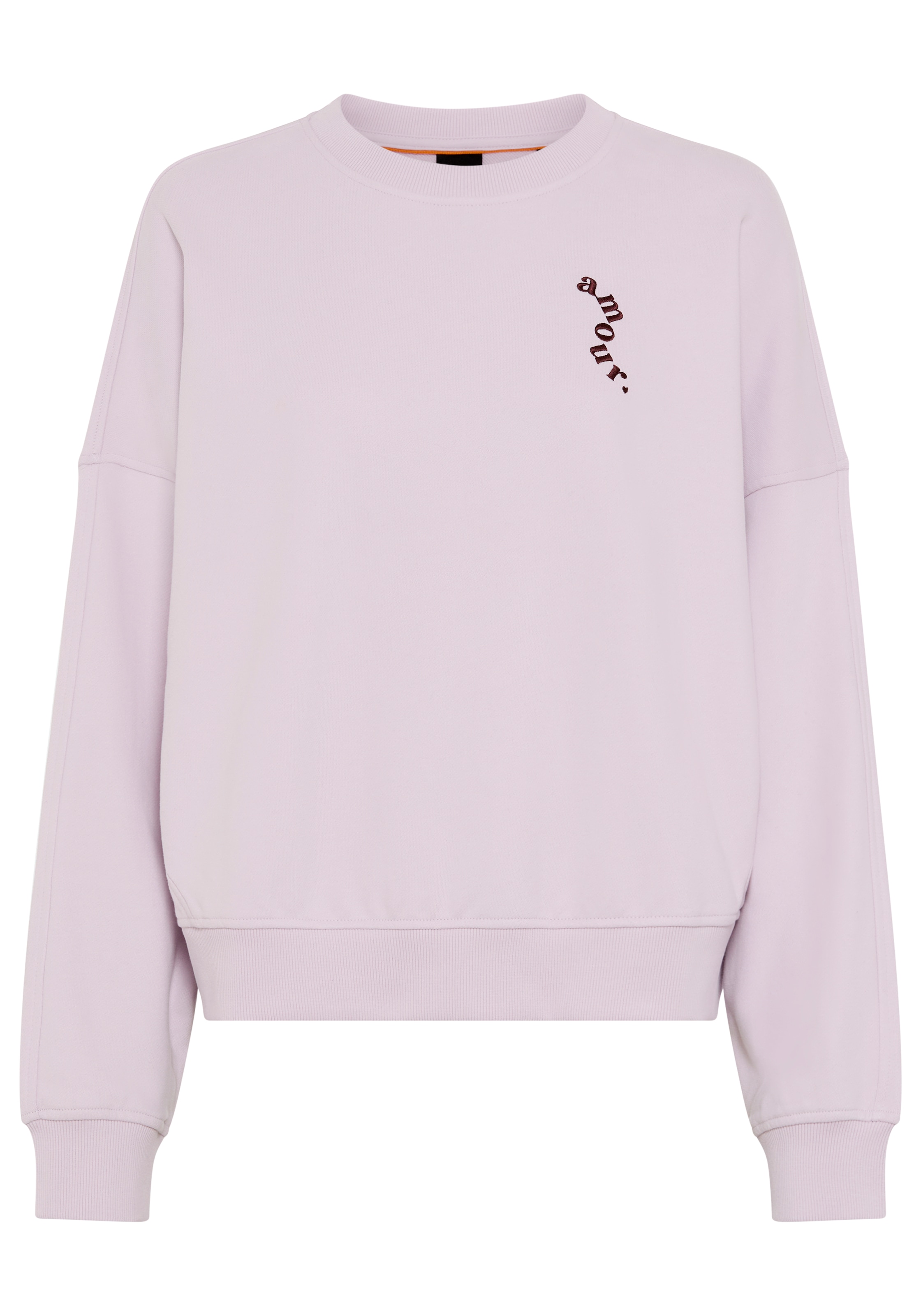 BOSS ORANGE Sweatshirt »Ever Valentine Premium Damenmode«, mit Stickerei, Oversize
