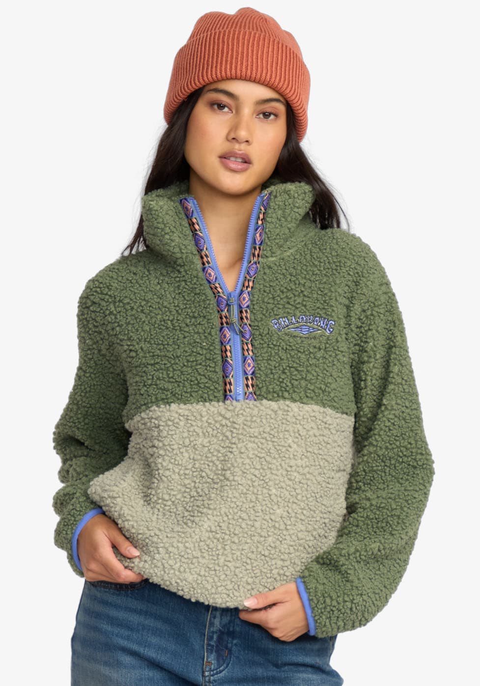 Image of Billabong Strickfleece-Pullover "HORIZON MOCK NECK" aus Fleece