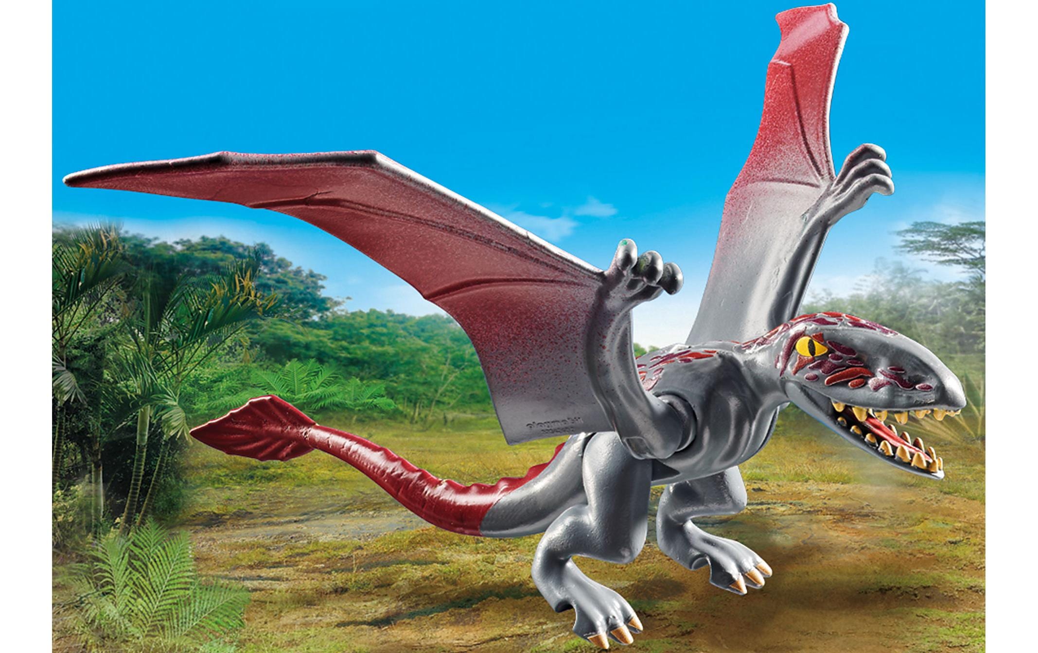 Playmobil® Spielbausteine »Dinos Beobachtungsstation für Dimorphodon 71525«, (49 St.)