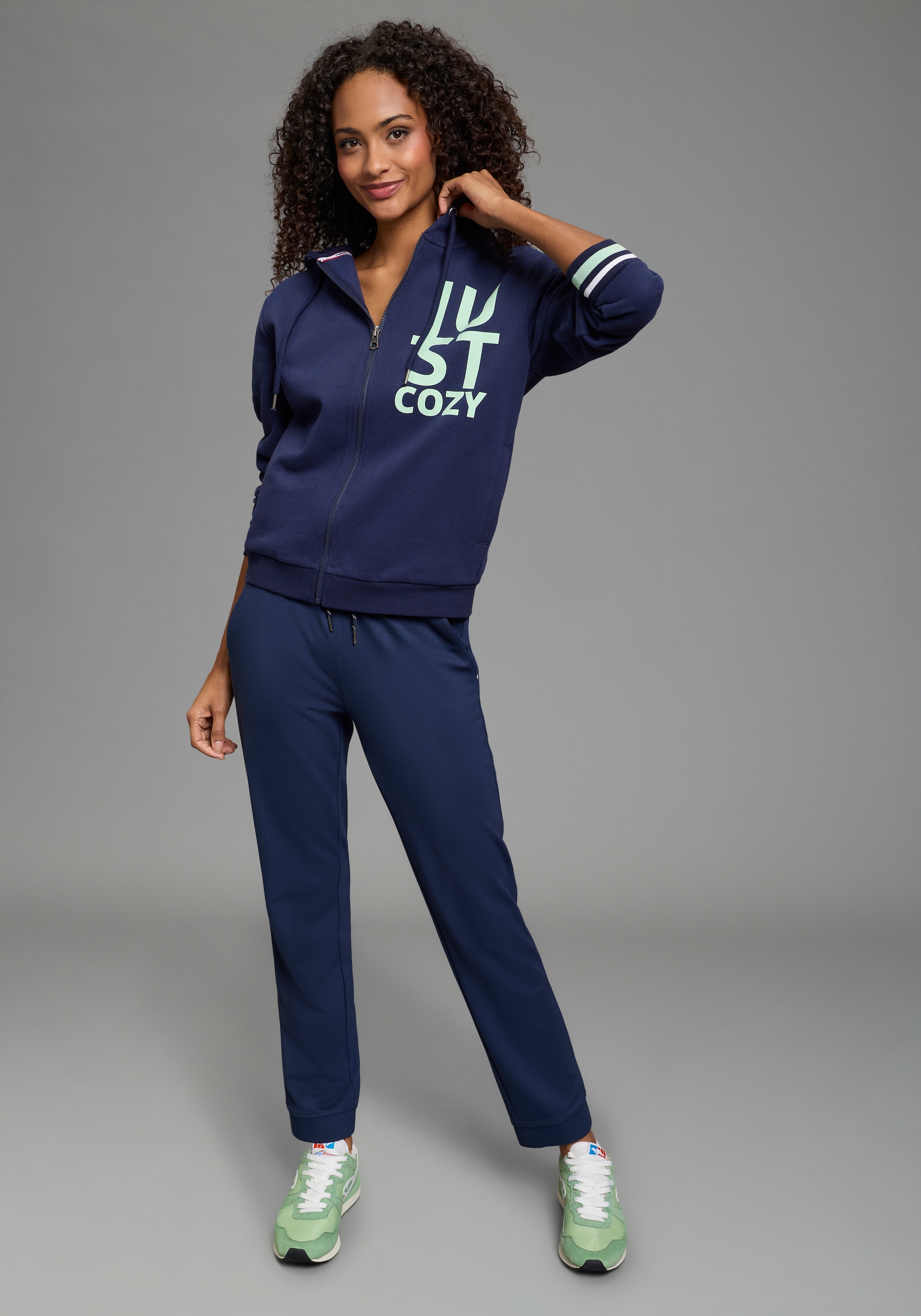 KangaROOS Kapuzensweatjacke mit Neon-Details