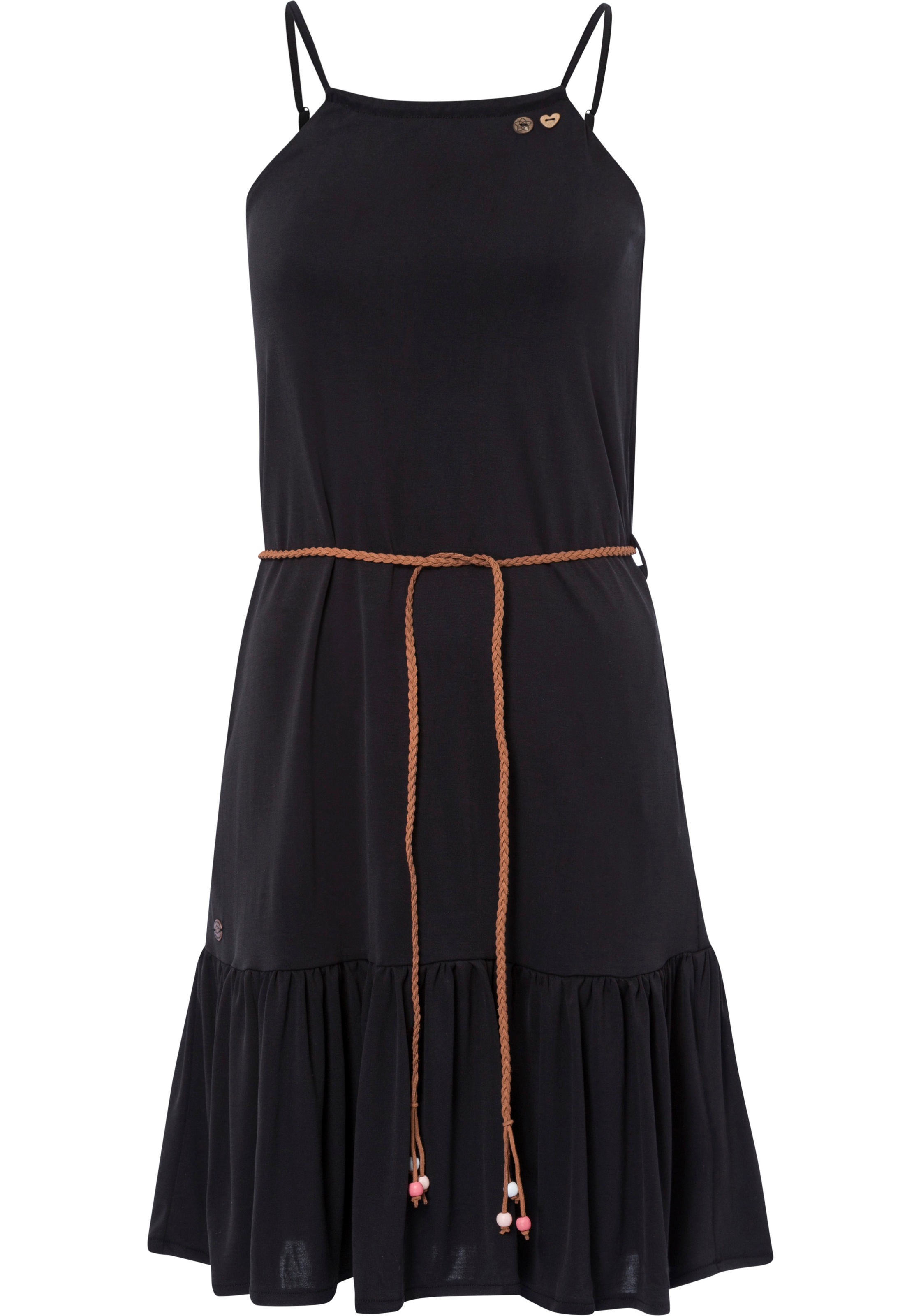 Image of Ragwear Jerseykleid »THIME«, (2 tlg., mit abnehmbarem Gürtel), mit Zierknopf-Besatz in natürlicher Holz-Optik bei Ackermann Versand Schweiz