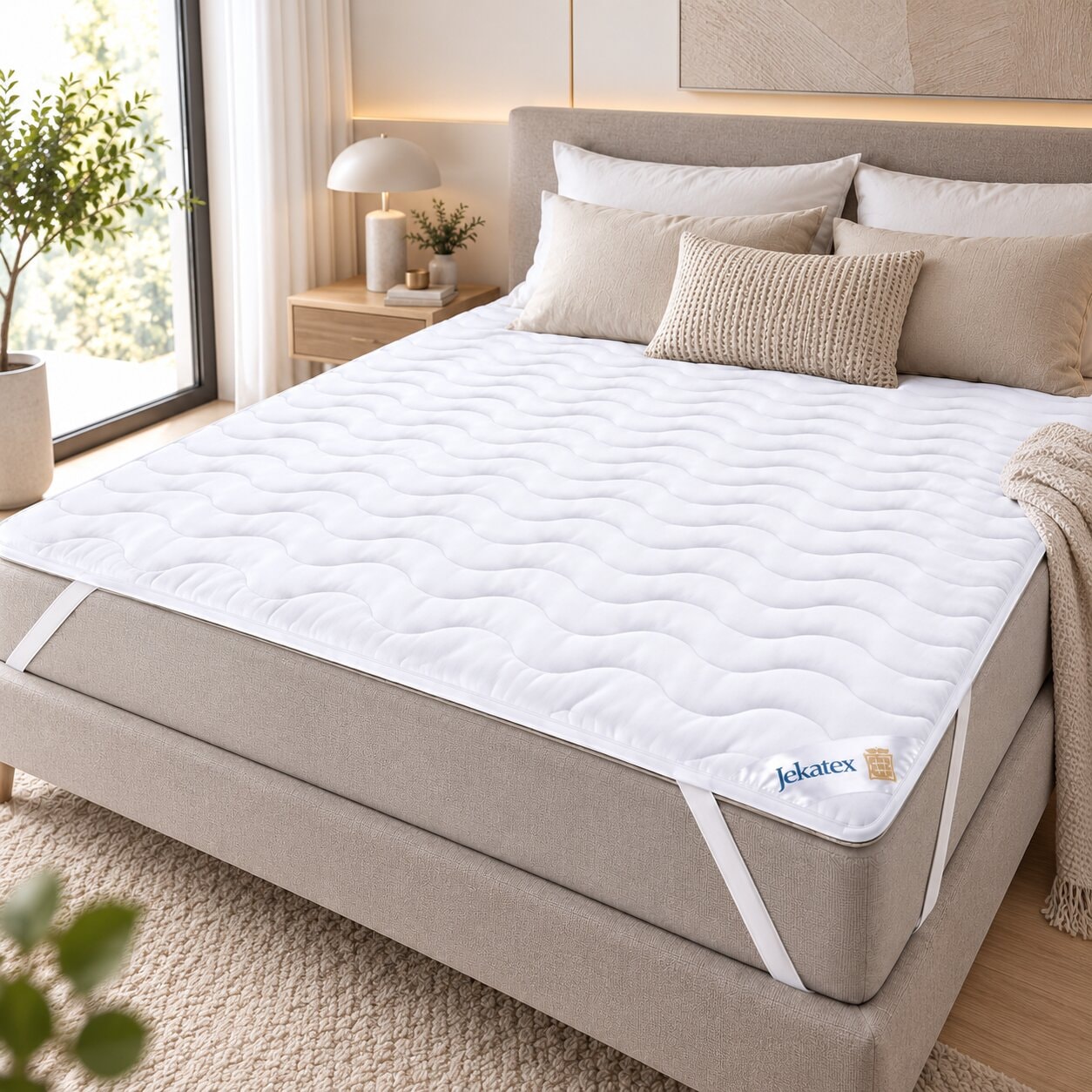 Image of Jekatex Matratzenauflage "Denver, Matratzenauflage – supersoft, hygienisch bis 95 C waschbar" In vielen Grössen erhältlich von 80 x 200 cm bis 200 x 200 cm
