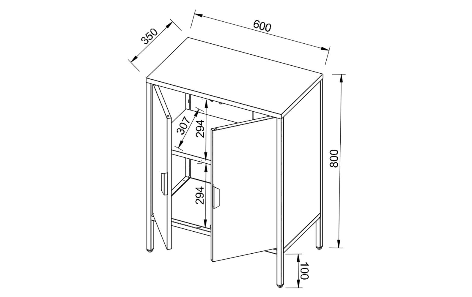 VCM Kommode »Flokas S 60 x 80 cm«