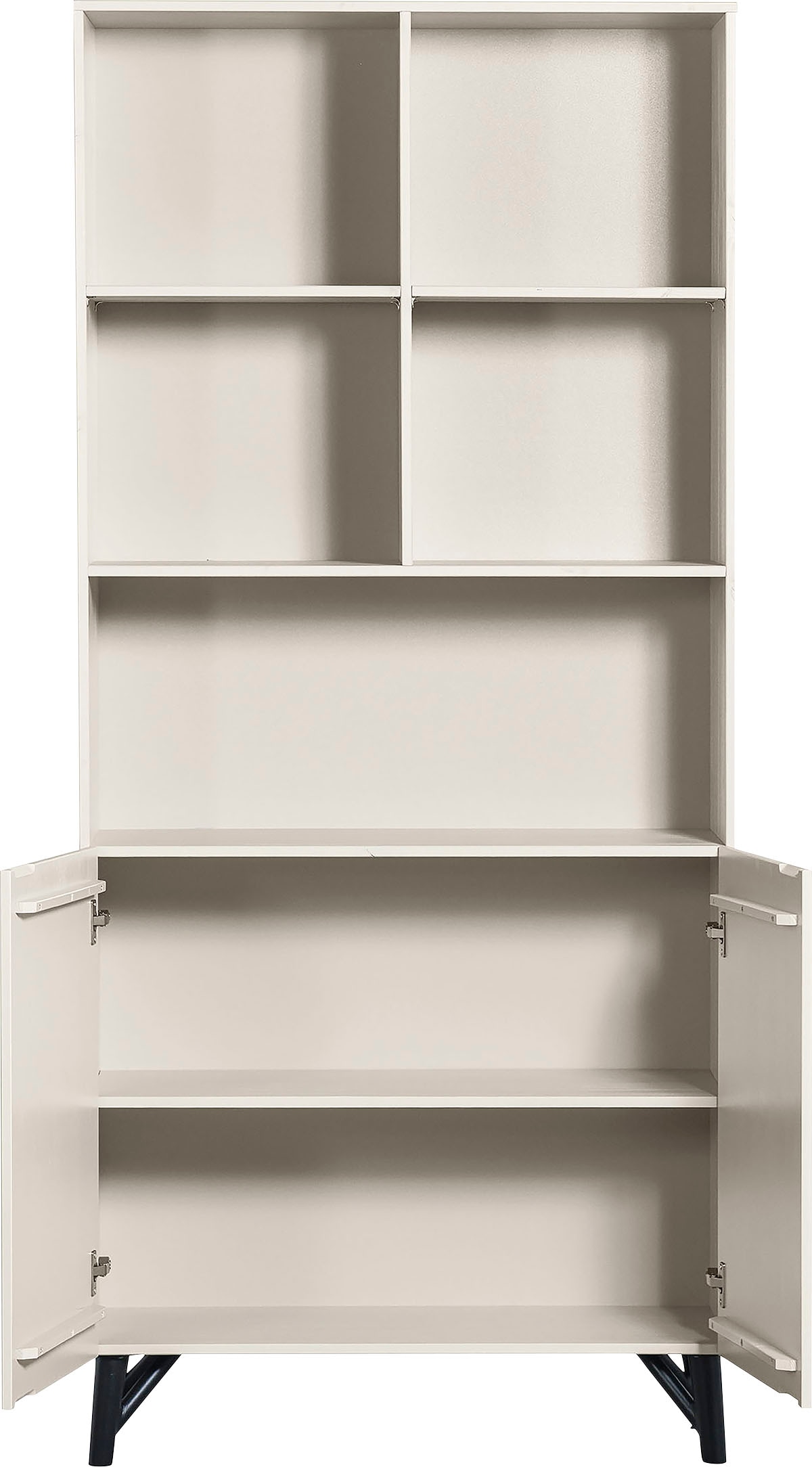 WOOOD Stauraumregal »Miller« mit 2 Türen, H 200 cm x B 90 cm