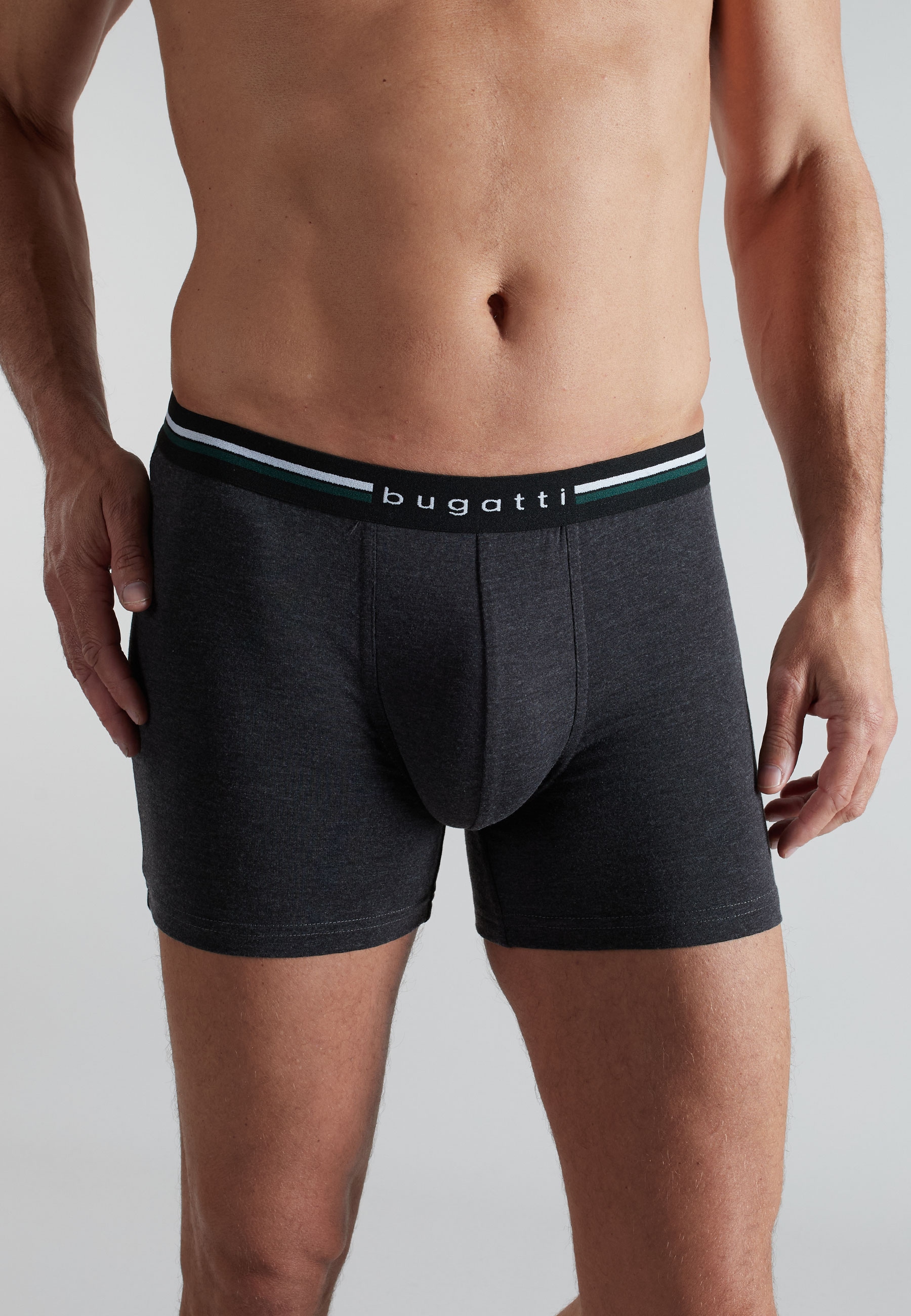 bugatti Caleçon long »Neapel« confortable, long, ajusté, respirant, mélange coton, élastique, basique