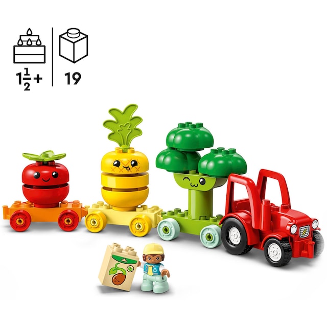Trendige LEGO® Konstruktionsspielsteine »Obst- und Gemüse-Traktor (10982),  LEGO® DUPLO My First«, (19 St.) versandkostenfrei - ohne Mindestbestellwert  shoppen