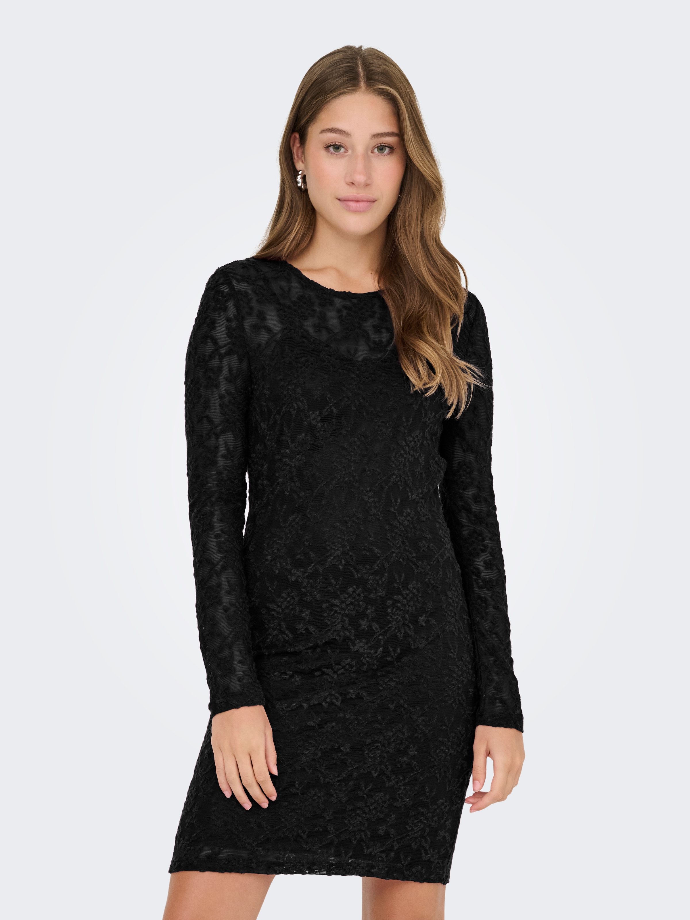 ONLY Mini-robe »ONLBLAISE L/S O-NECK DRESS JRS« Sommerkleid