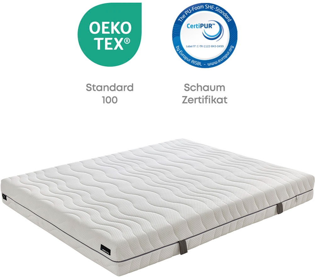 Yatas Bedding Taschenfederkernmatratze »Royal Duo 7, Matratze 90x200, 140x200 cm & weitere Grössen«, 22 cm hoch, Raumgewicht: 28 kg/m³, 403 Federn, (1 St.), H2 / H3, Wendematratze, ergonomisch, atmungsaktiv