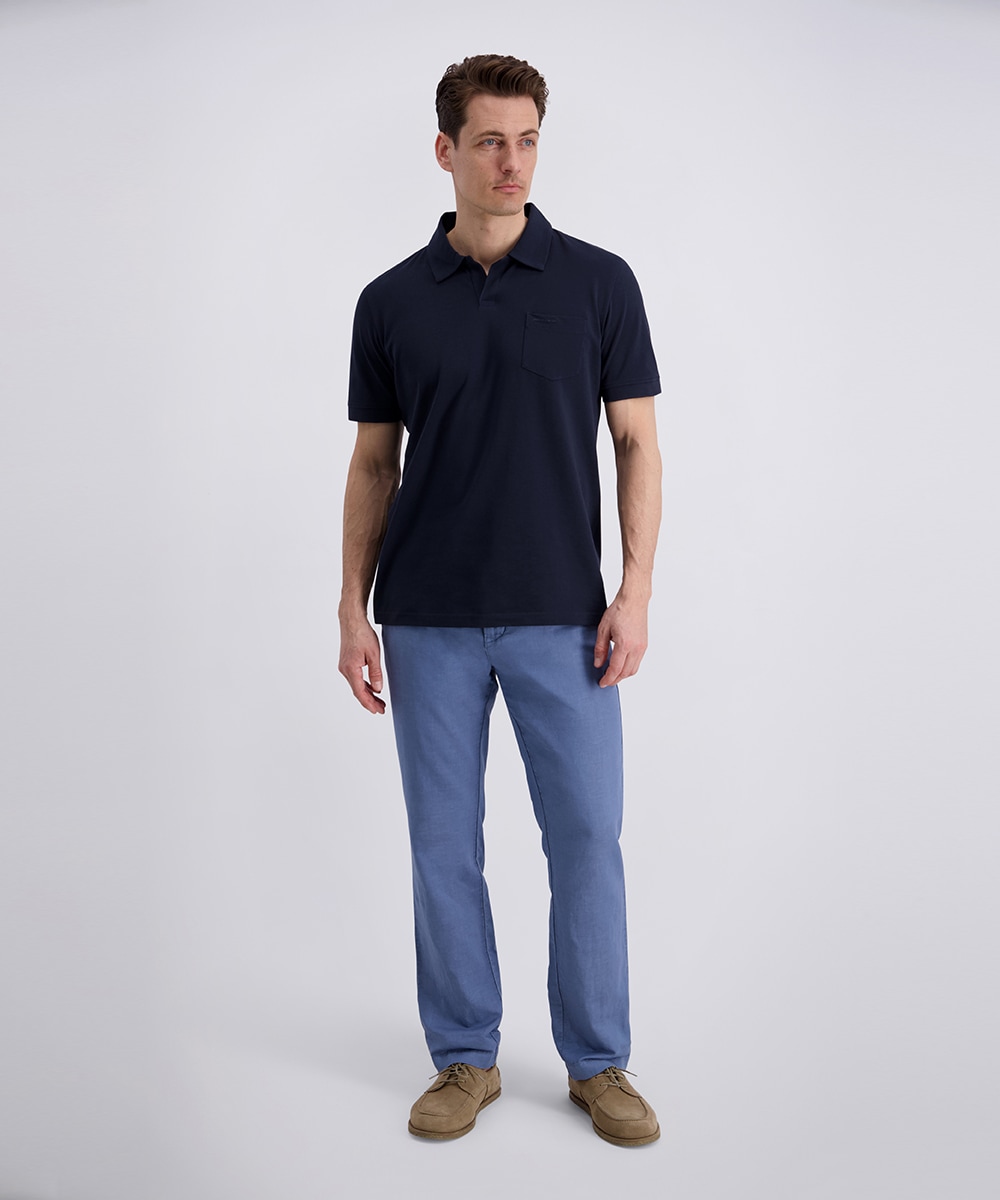 Pierre Cardin Pantalon en lin »Chino Clemont Leinen Mix«  avec ceinture élastique et cordon de serrage