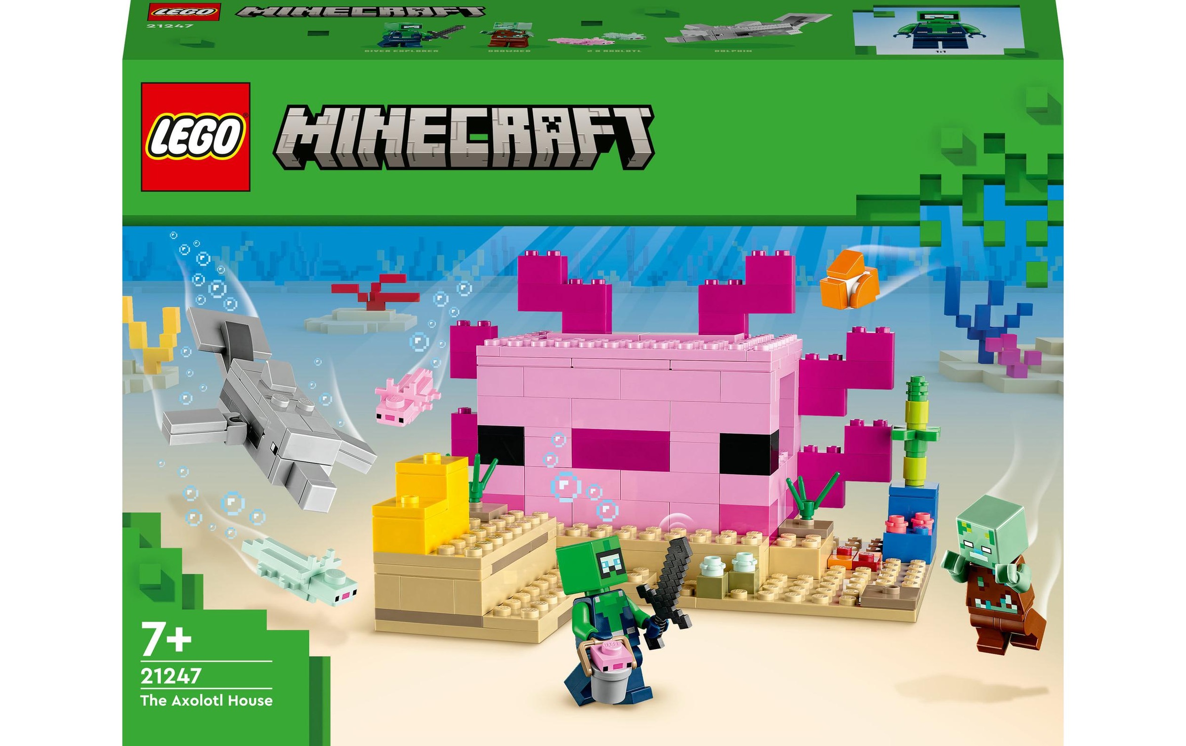 LEGO® Spielbausteine »Das Axolotl-Haus 21«, (242 St.)