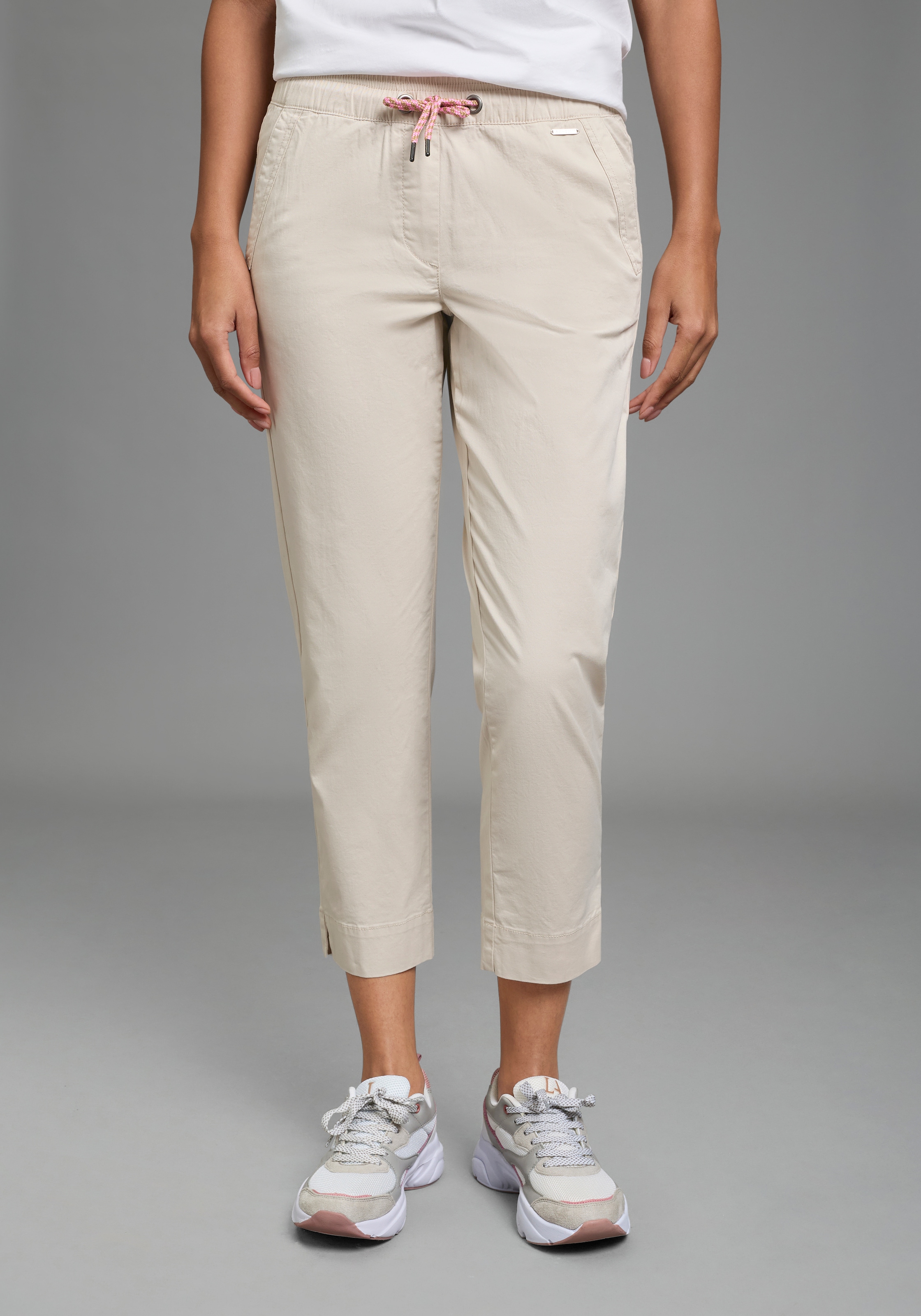 Image of Laura Scott Chinohose Karottenhose, aus Baumwolle und Elasthan, mit Leistentaschen