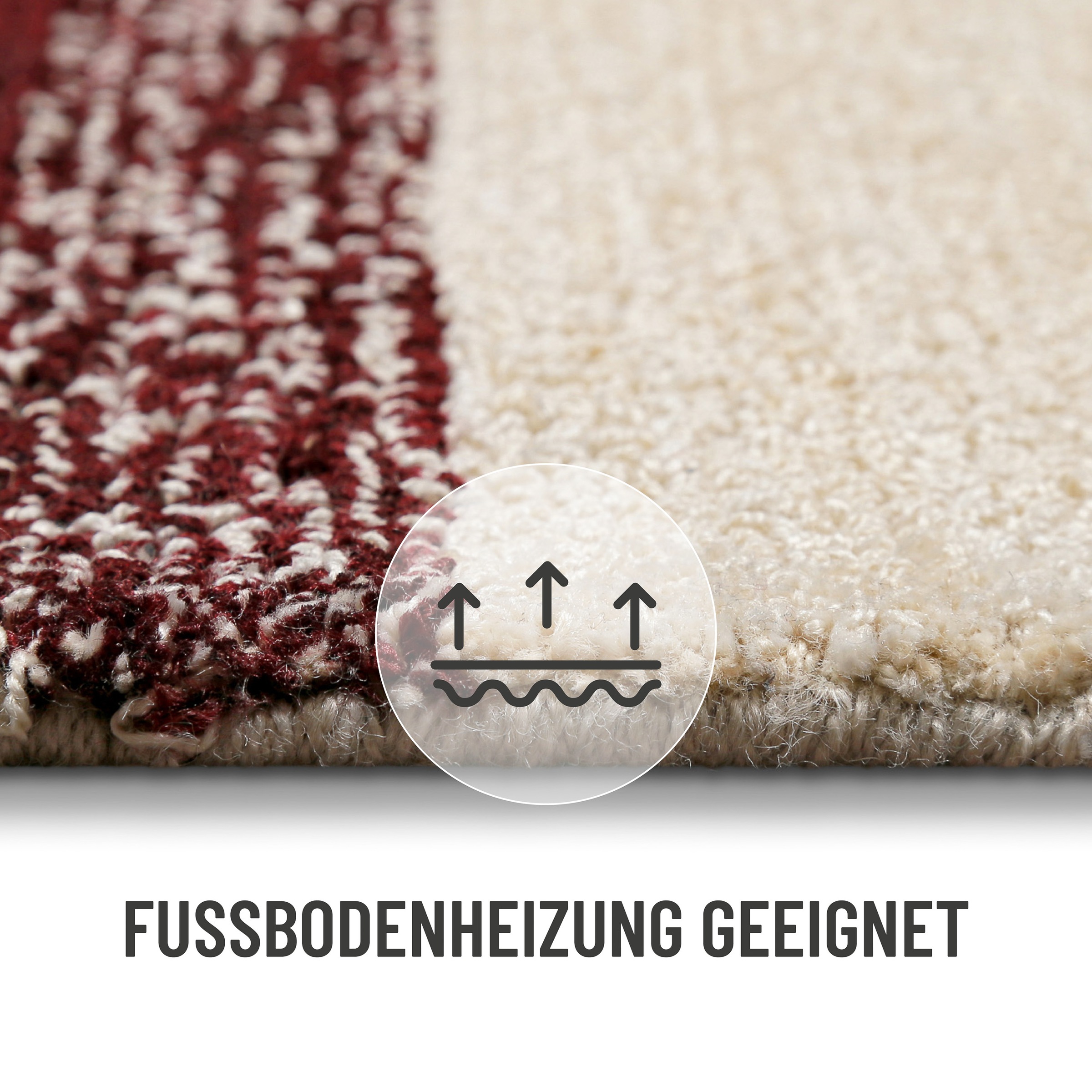 Wecon home Teppich »Petrol«, rechteckig, 7 mm Höhe, handgefertigt, pflegeleicht, gestreift, Wohnzimmer, Schlafzimmer