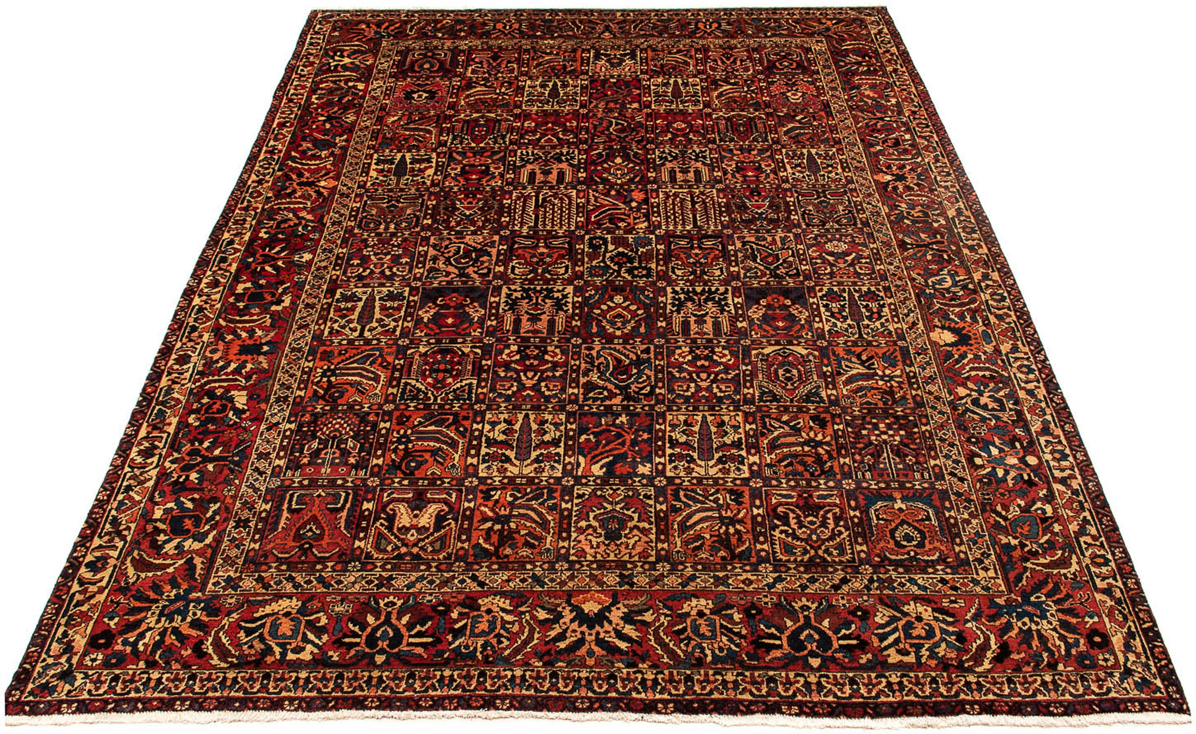 Image of morgenland Orientteppich »Ziegler - Bachtiari - 380 x 298 cm - dunkelrot«, rechteckig, 6 mm Höhe, Wohnzimmer, Handgeknüpft, Einzelstück mit Zertifikat bei Ackermann Versand Schweiz