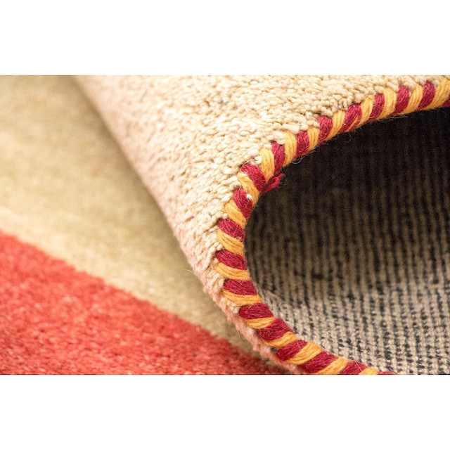 morgenland rechteckig, Teppich kaufen »Gabbeh Wollteppich handgeknüpft mehrfarbig«, handgeknüpft