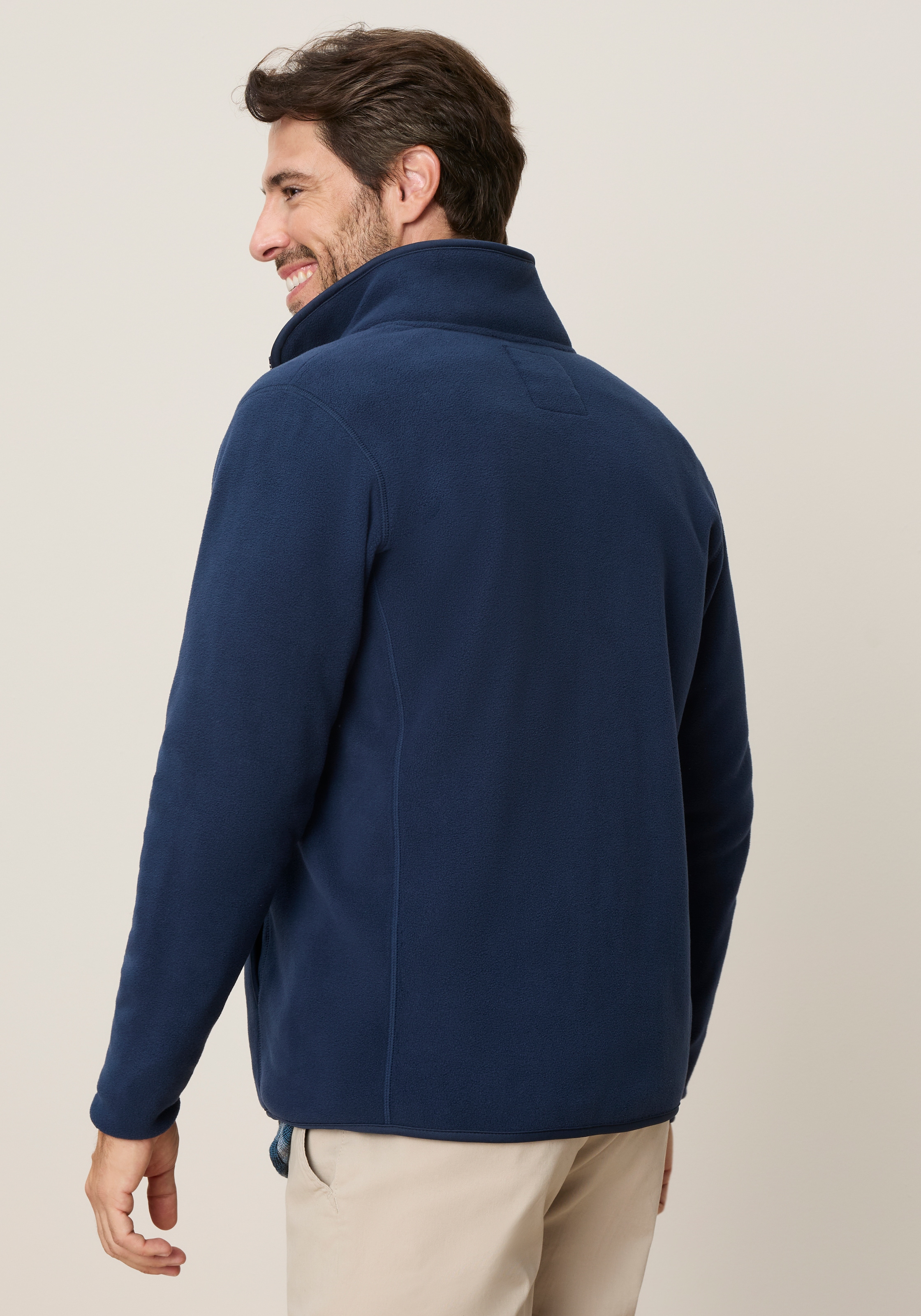 Man's World Veste polaire longueur hanche, coupe fluide, avec fermeture éclair