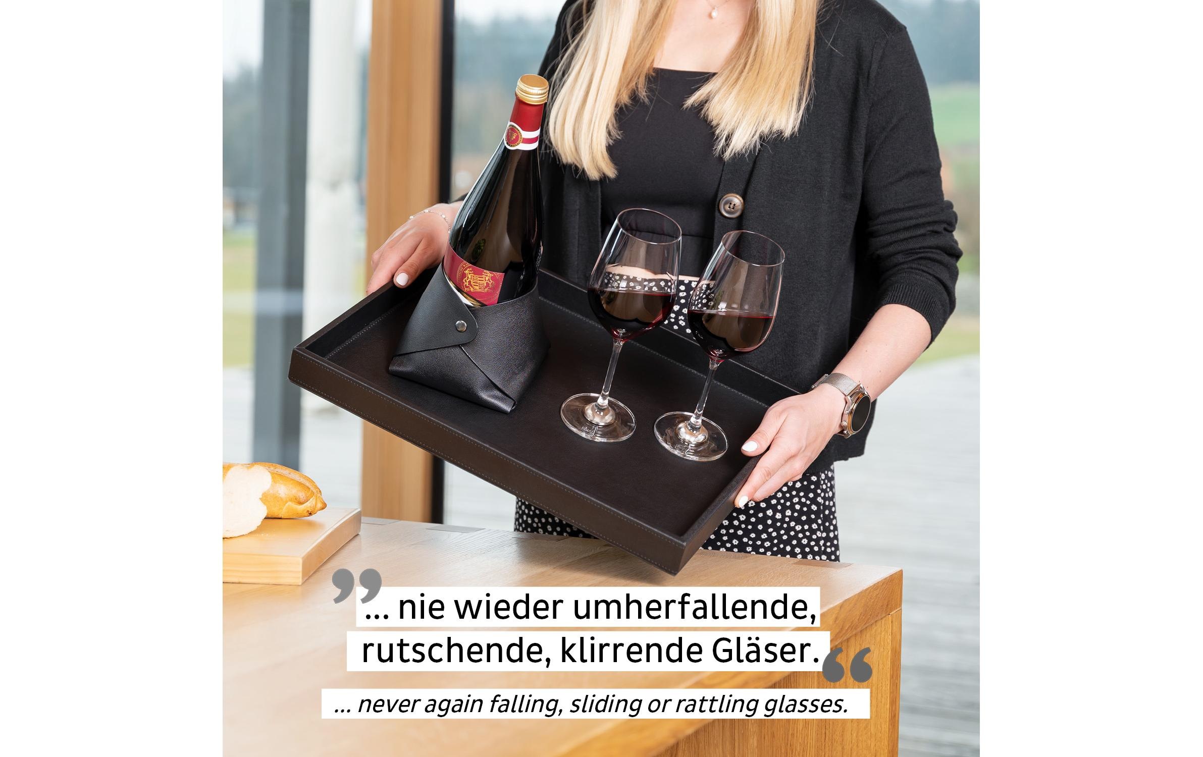 silwy MAGNETIC SYSTEM Tablett "im Leder-Look"