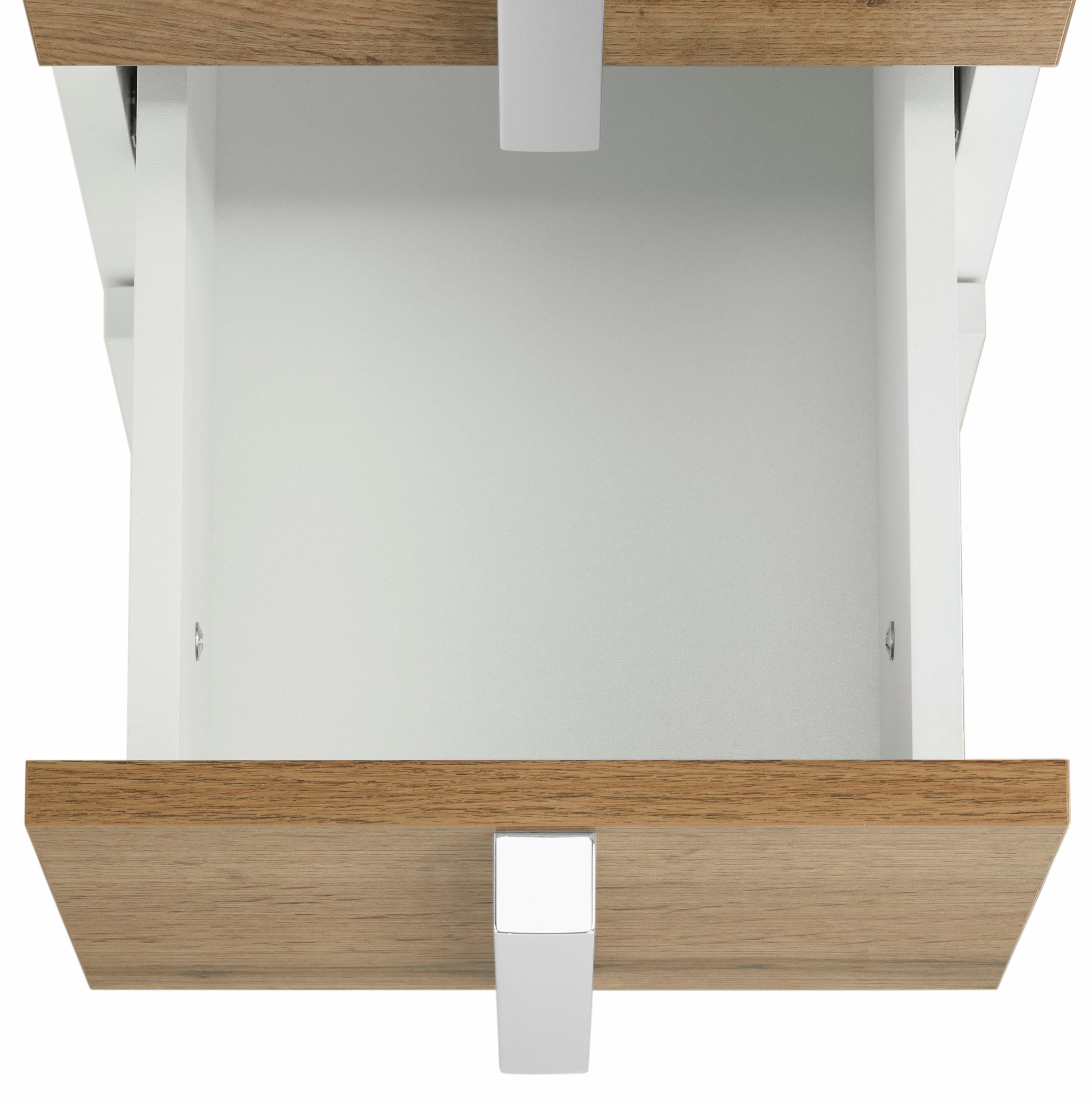 Schildmeyer Armoire haute »Kampen made in Germany« Höhe 163,7 cm, mit Metallgriffen, Stauraum durch offene Regalfächer