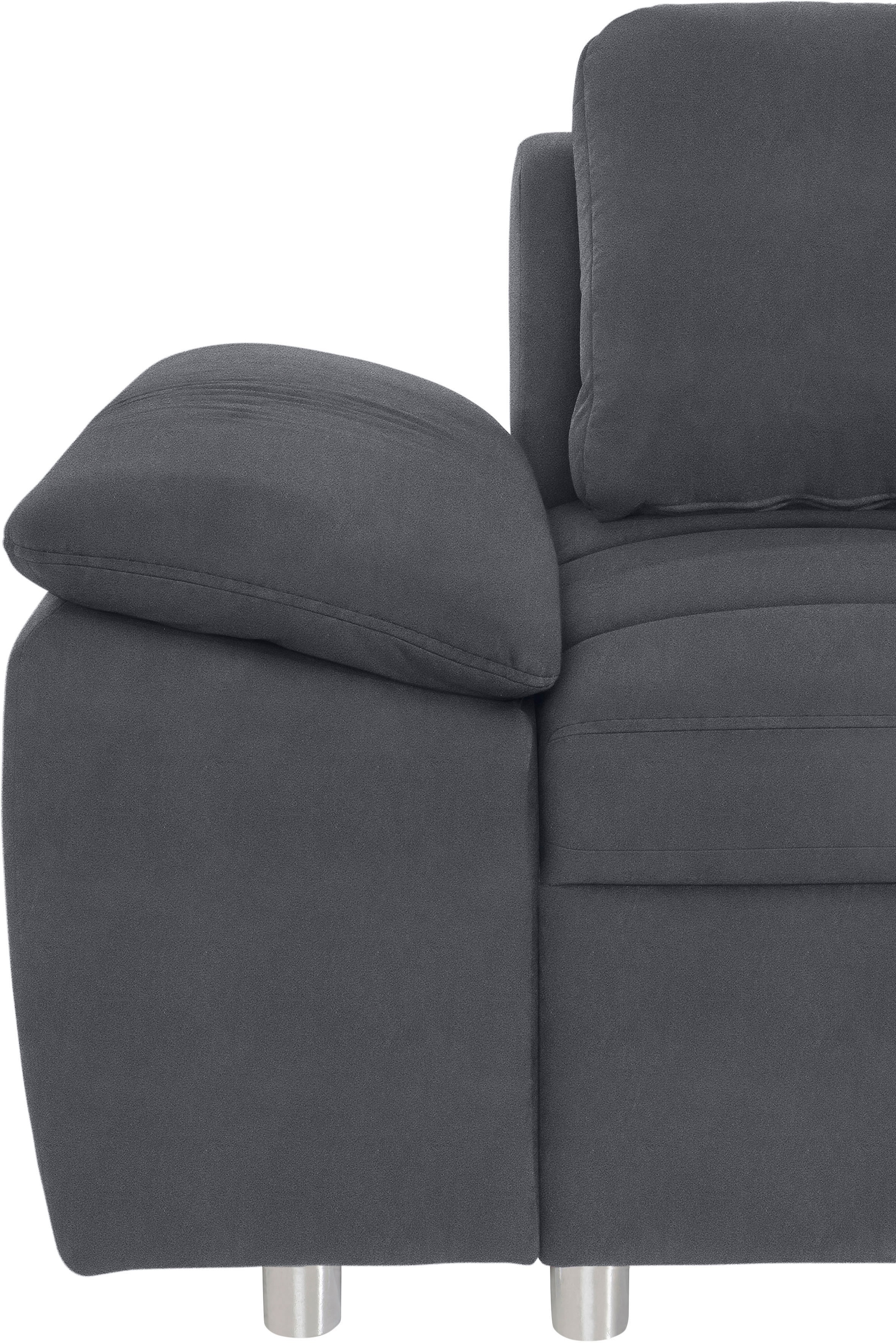 Home affaire Canapé d'angle »Labene L-Form« au choix avec fonction lit et coffre, aussi en version XXL