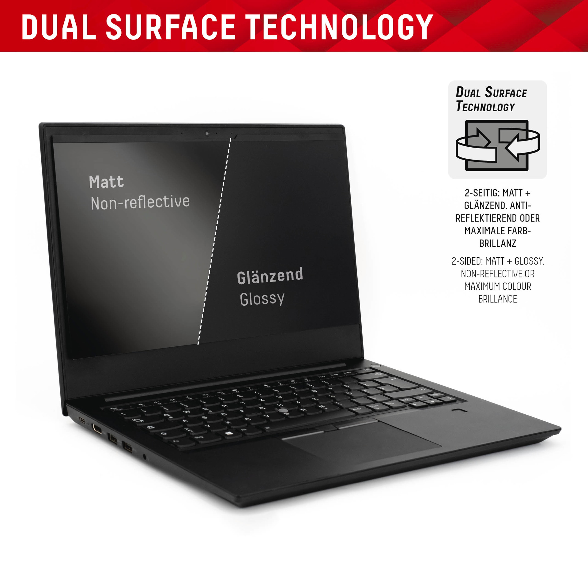 Displex Displayschutzfolie »Privacy Safe Blickschutzfilter« für Apple MacBook Air 15 Blickschutzfolie