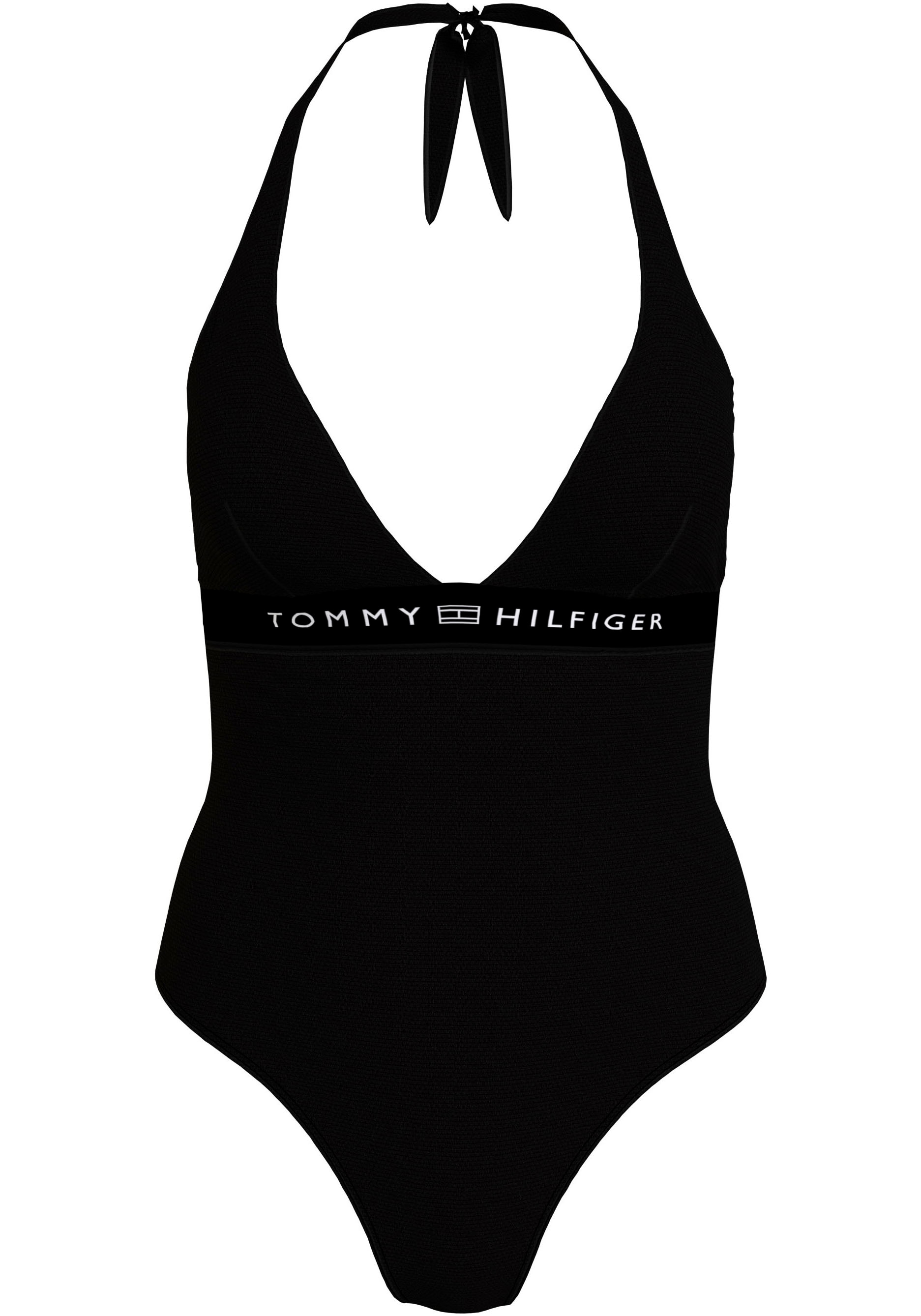 Tommy Hilfiger Swimwear Badeanzug »HALTER ONE PIECE RP (EXT SIZES)«, in grossen Grössen