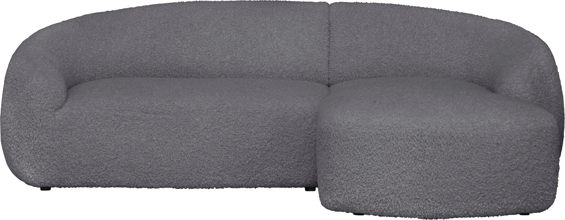 LeGer Home by Lena Gercke Ecksofa »YANI, L-Form, Designersofa, organische Form, Masse B/T/H: 255/170/81 cm«, mit Wellenunterfederung, auch in Bouclé, Recamiere rechts/links