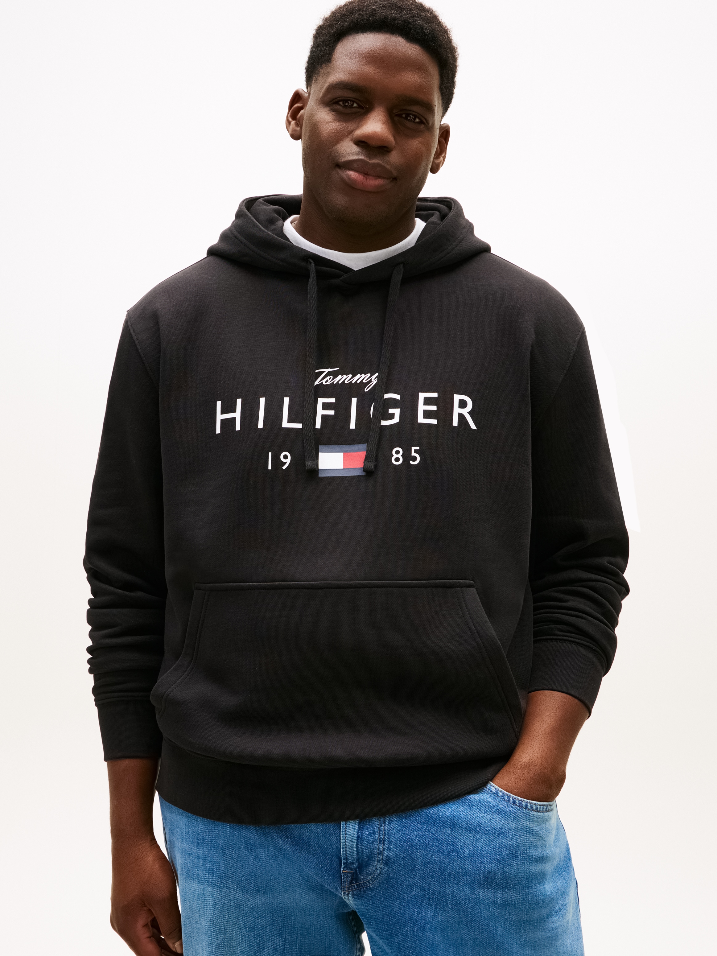 Image of Tommy Hilfiger Big & Tall Hoodie "BT-BRANDLOVE BIG HILFIGER", mit Logo-Grafik, Grosse Grössen, regular fit