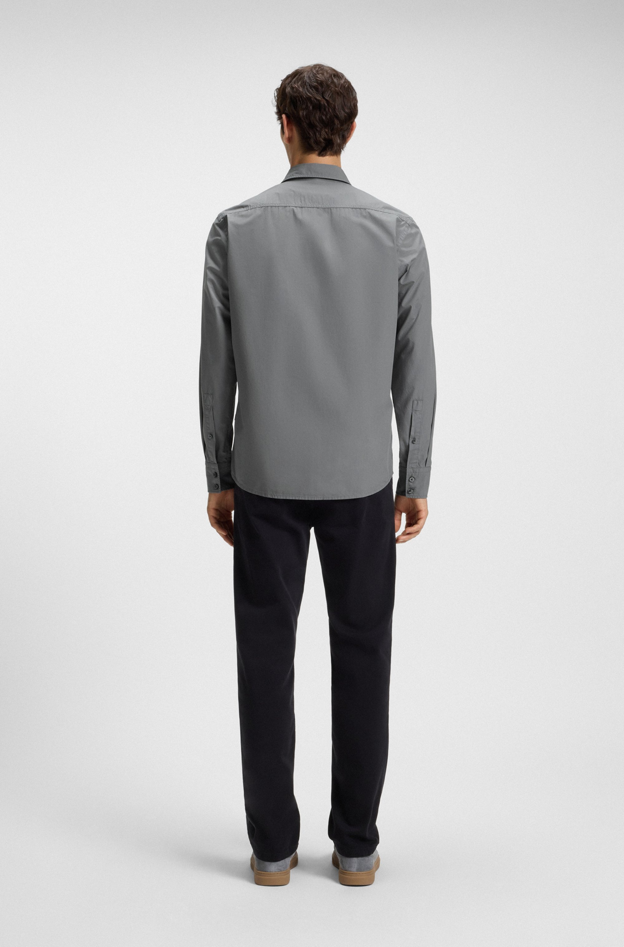 BOSS ORANGE Langarmhemd »Relegant« mit BOSS Stickerei