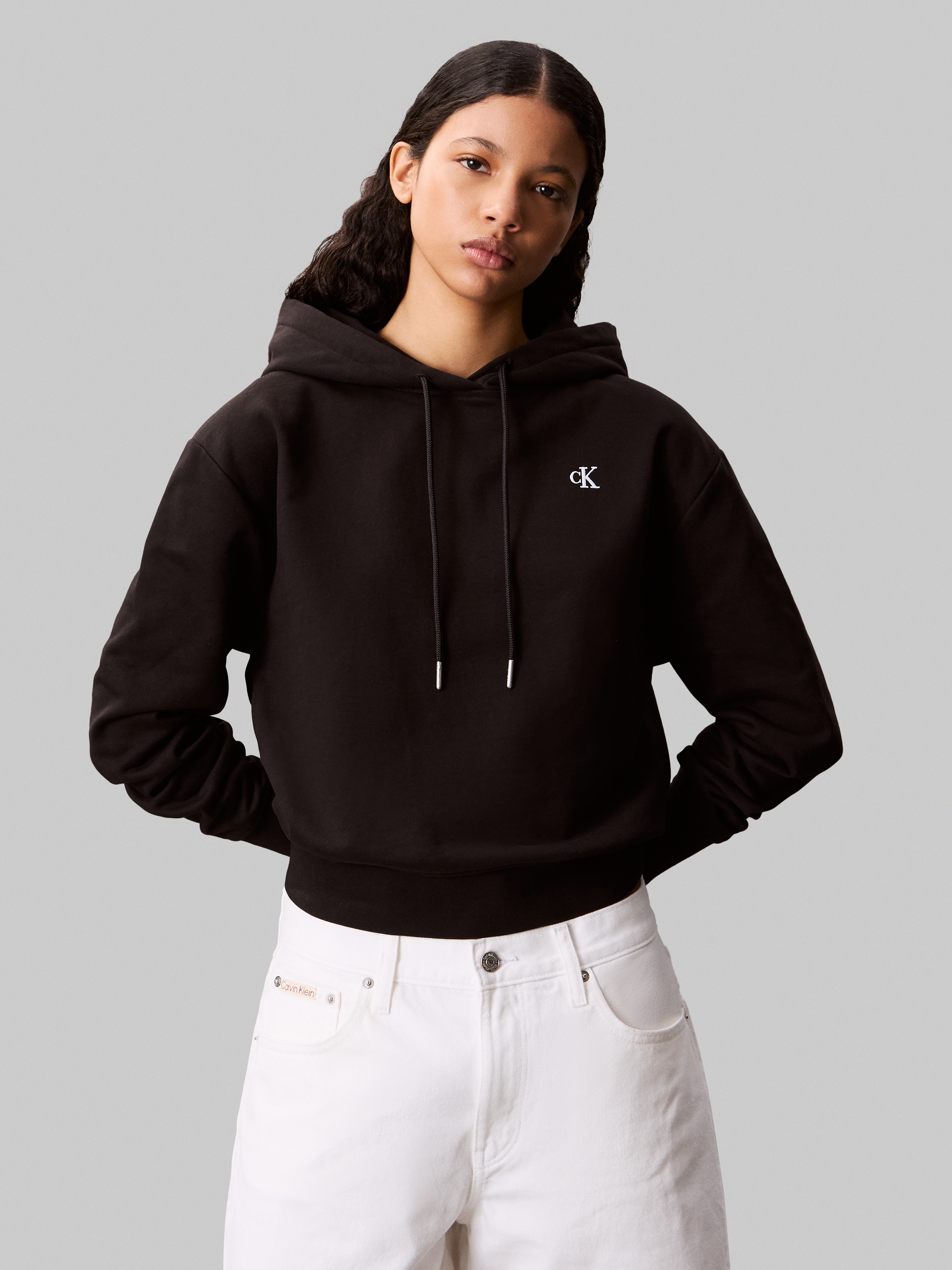 Image of Calvin Klein Jeans Kapuzensweatshirt "LS ARCHIVE TERRY PO HOOD", Mit Rundhalsausschnitt