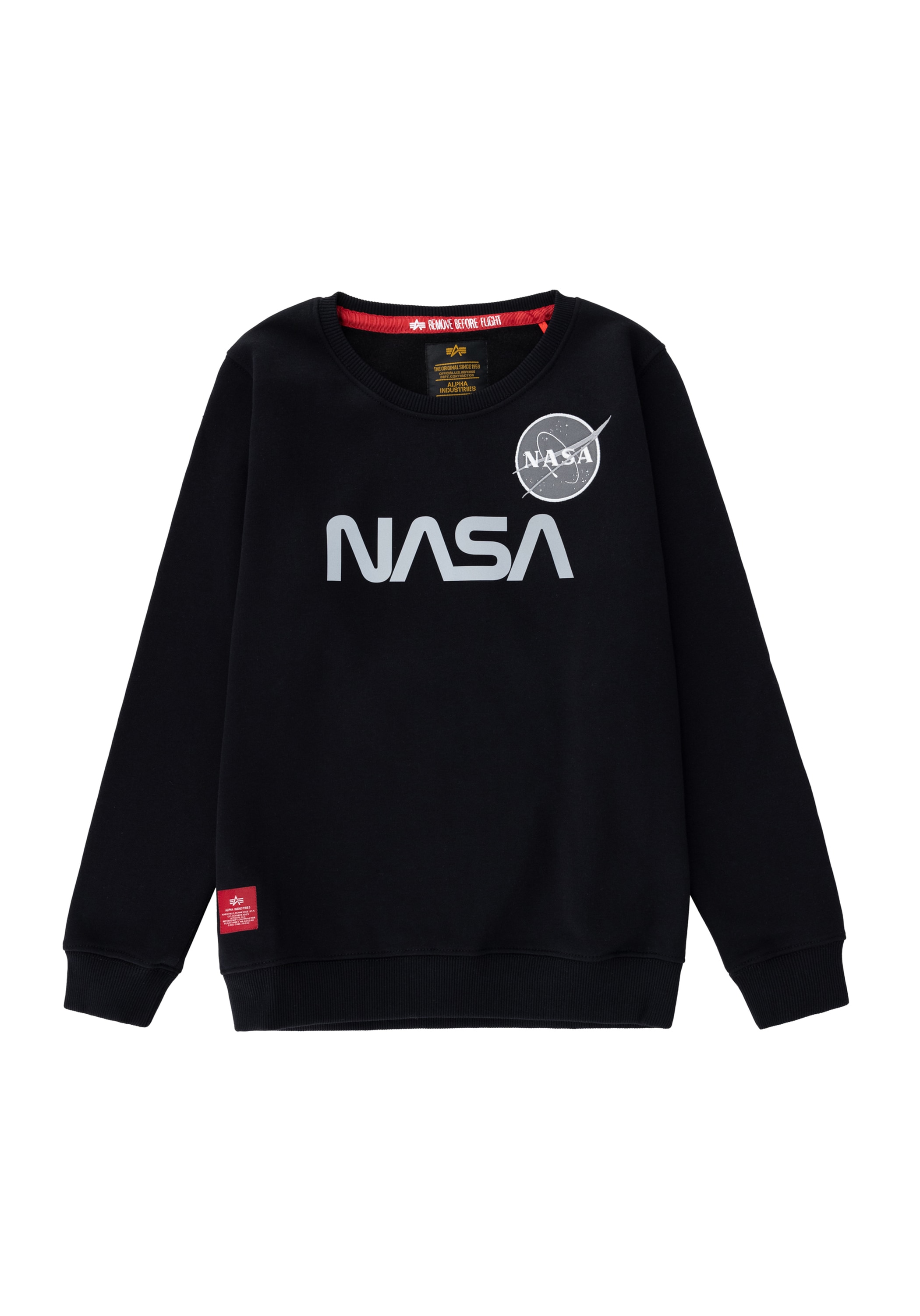 Alpha Industries Kapuzenshirt »ALPHA INDUSTRIES Kids - Sweatshirts NASA Reflective Sweater Kids«