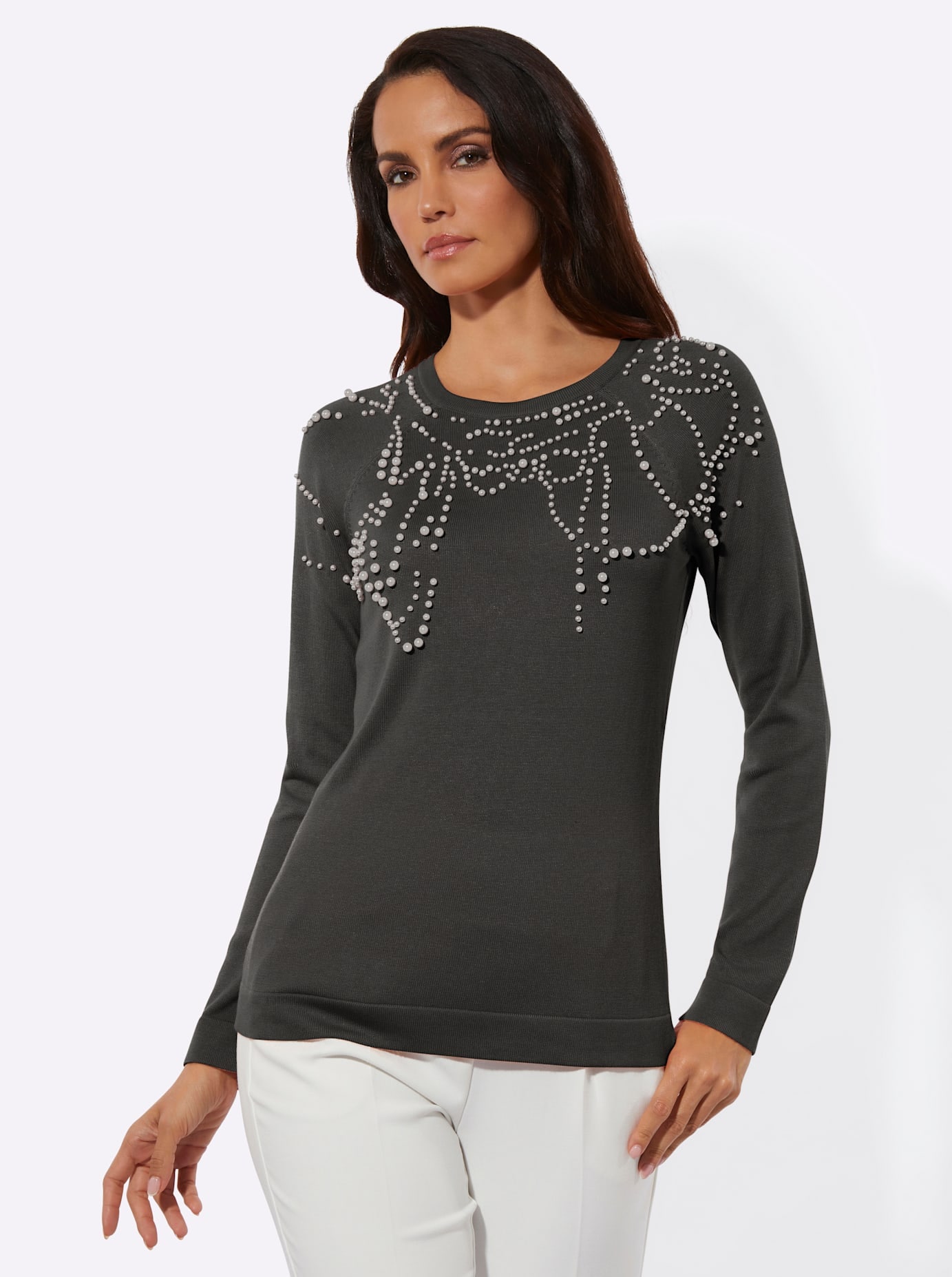 creation L Strickpullover "Modal-Baumwoll-Pullover"