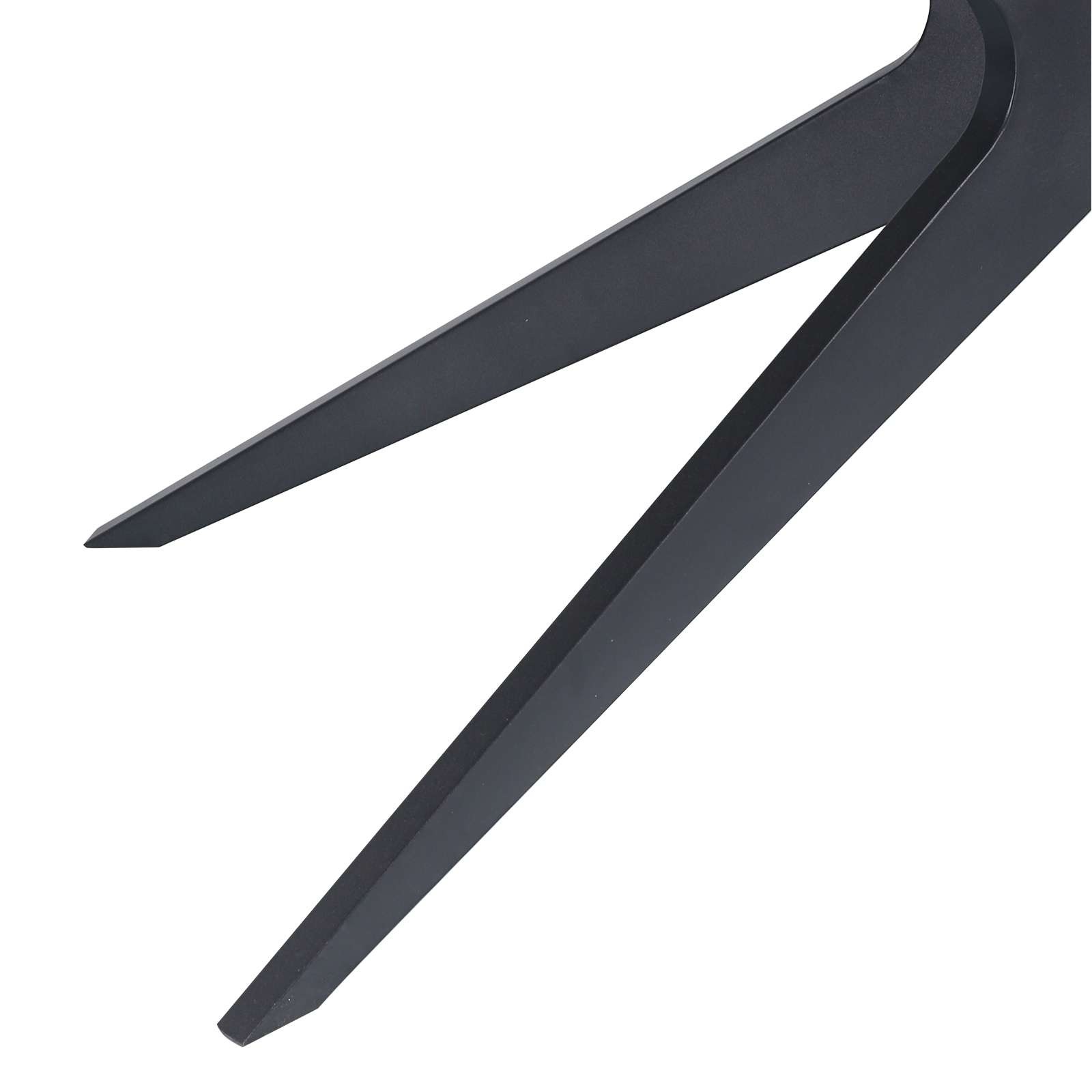 GOODproduct Esstisch »Dakona« Tischplatte mit Holzstruktur, schwarze Metallbeine, Höhe 76 cm