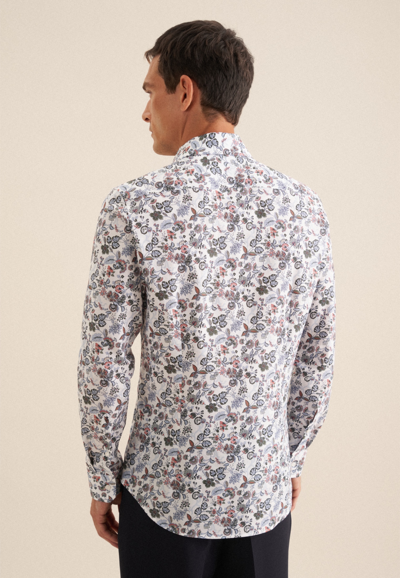 seidensticker Chemise d'affaires »Slim« Slim 1/1 Kentkragen Druck