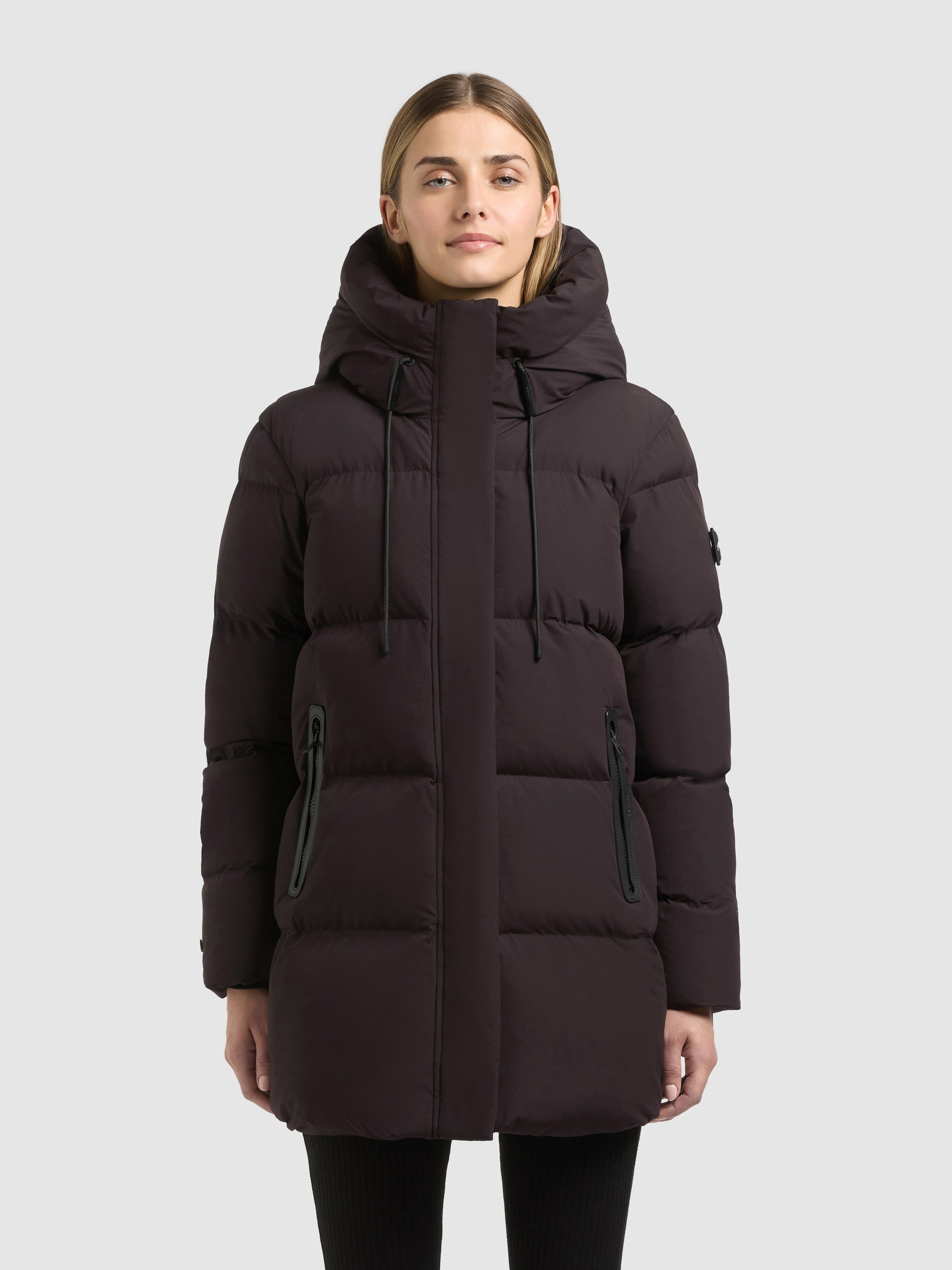 Image of khujo Steppjacke "DROWN2 MATT" mit Kapuze Taschenbeutel mit Fleece