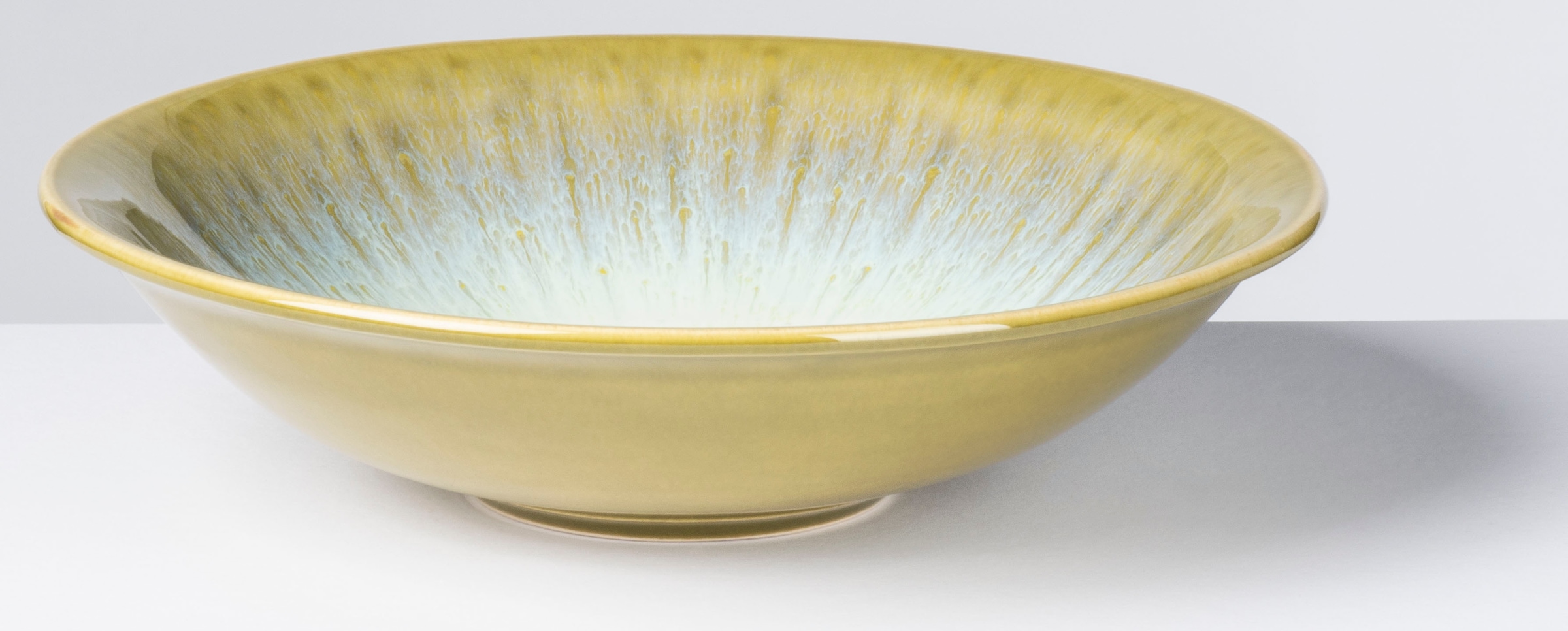 gipfelstück Suppenteller »Flussufer« Reaktivglasur aussergewöhnlicher, visueller Farbverlauf, Ø 21 cm