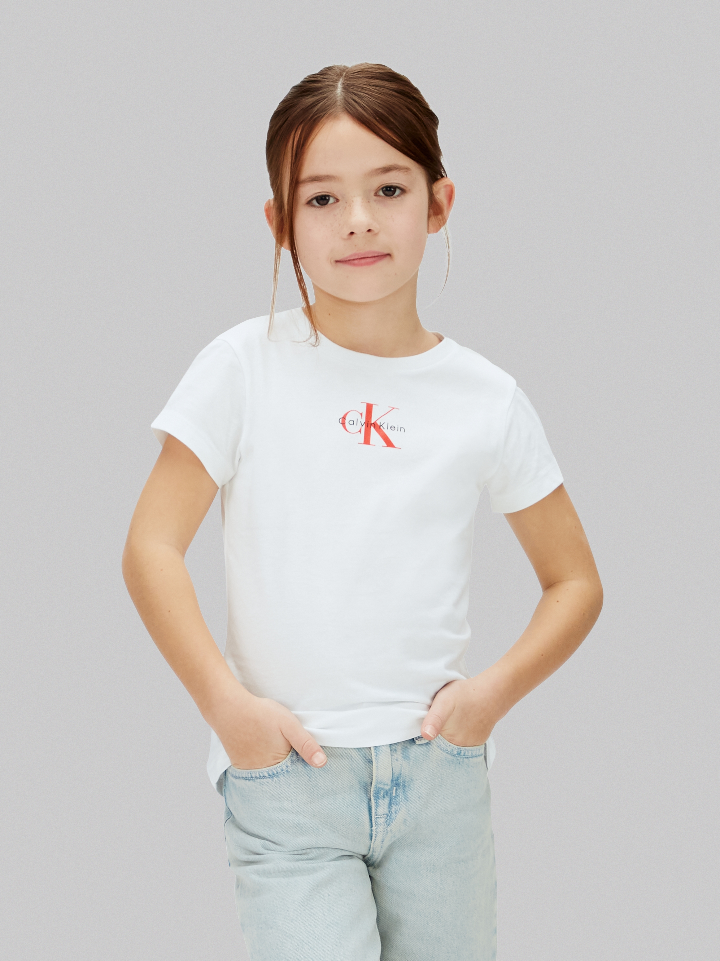 Image of Calvin Klein Jeans T-Shirt "MICRO MONOGRAM TOP" Regular fit für Kinder