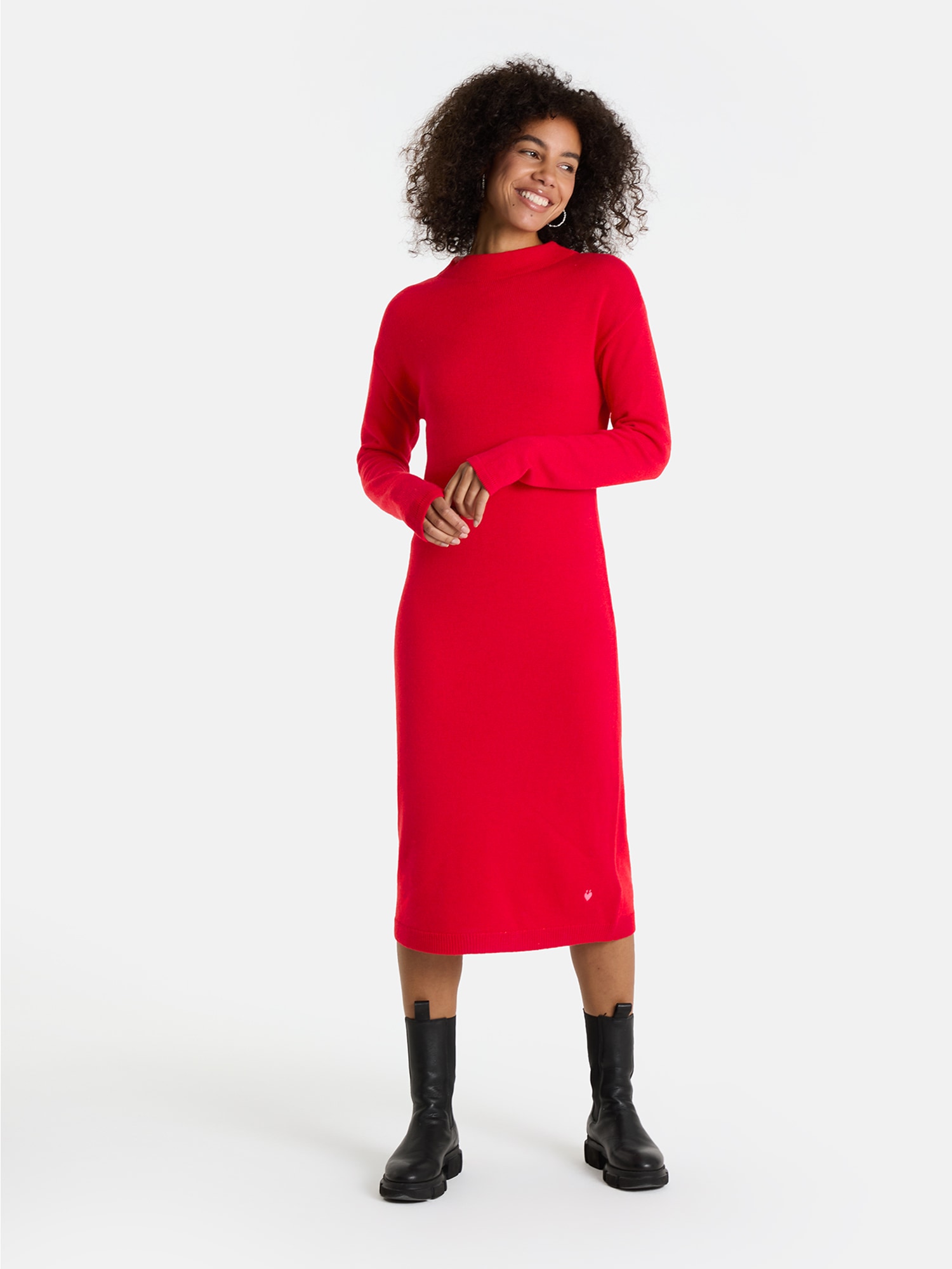 Image of Lieblingsstück Strickkleid "LillemorL" mit kurzem Stehkragen