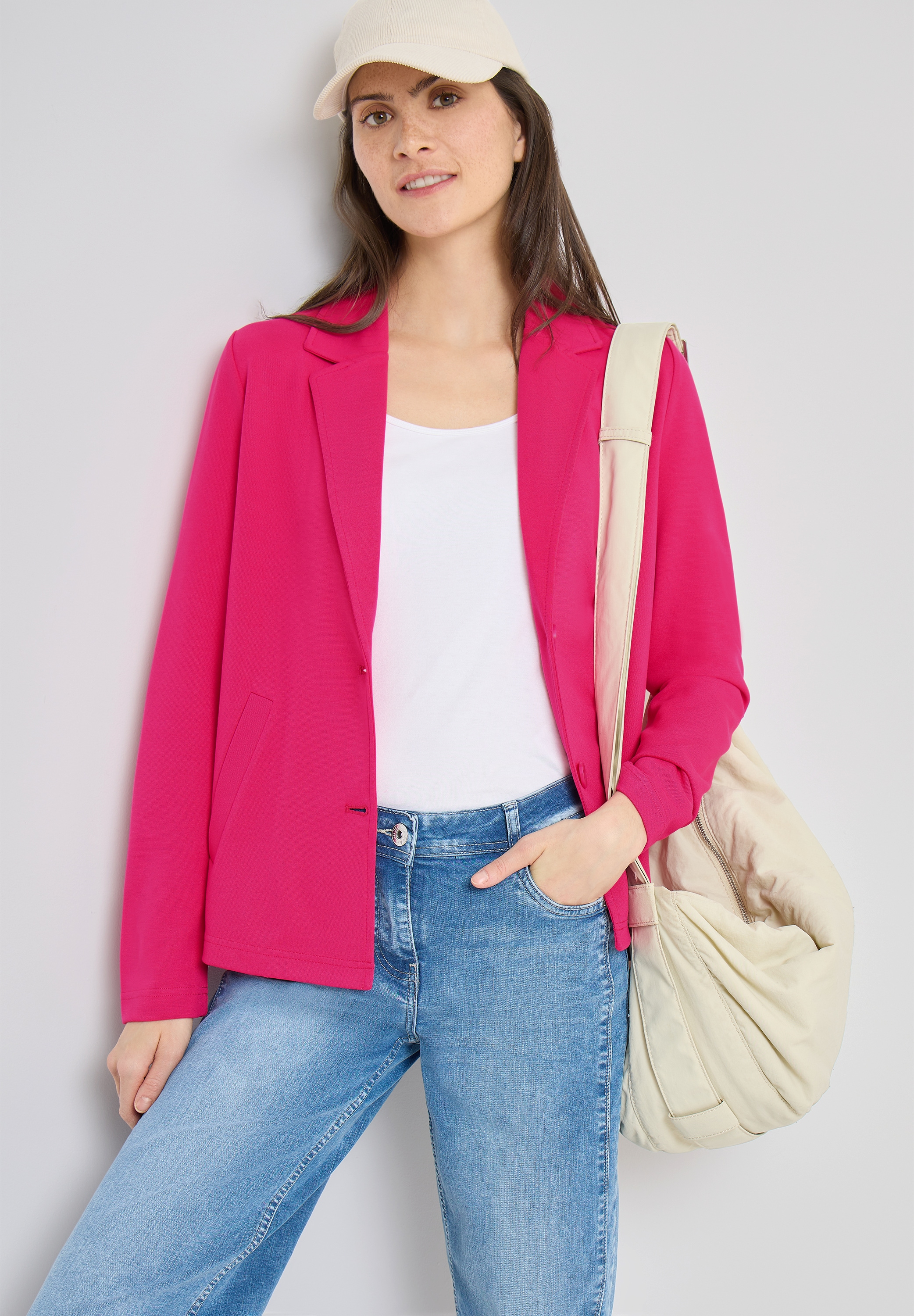 Image of Cecil Sweatblazer mit Knopfverschluss und Viskose
