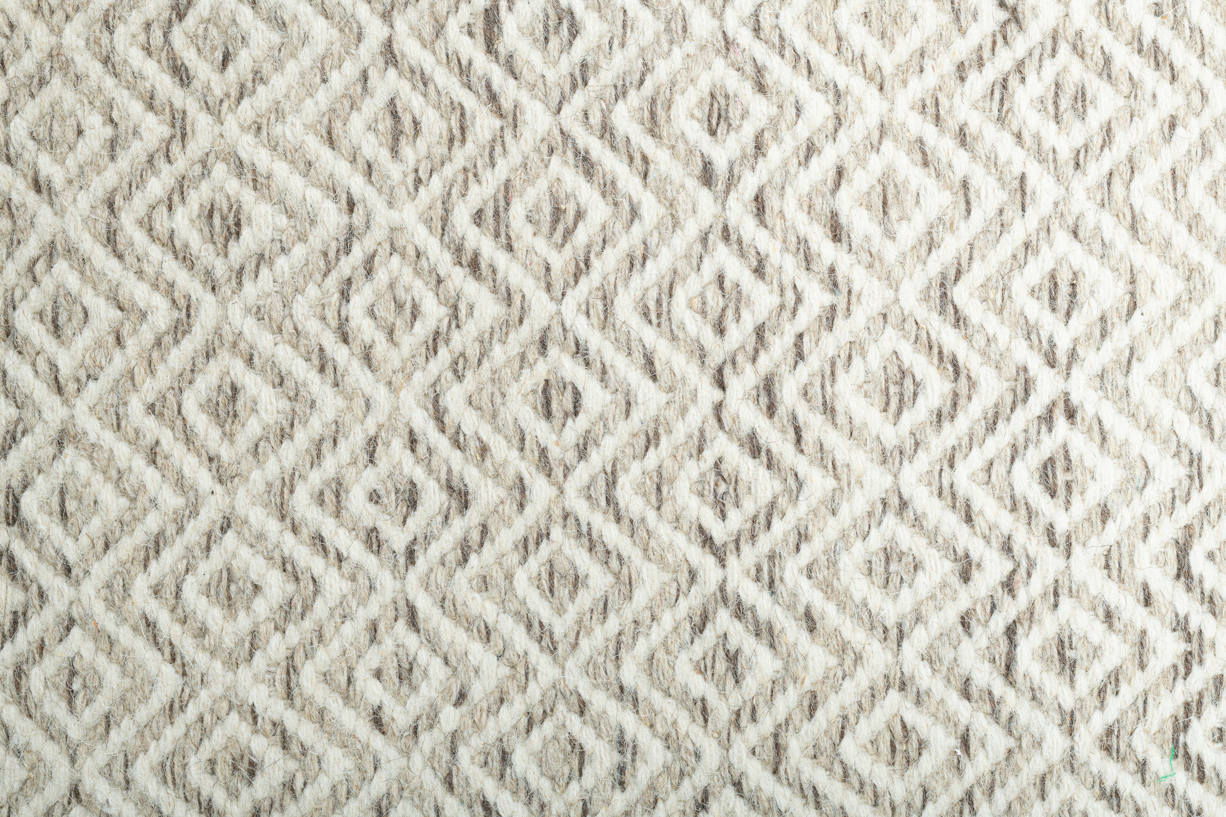 Home Wolle, affaire kaufen Wollteppich modernes reine »Daoulas«, Scandi Design rechteckig, Handweb Muster, bequem Teppich, Rauten
