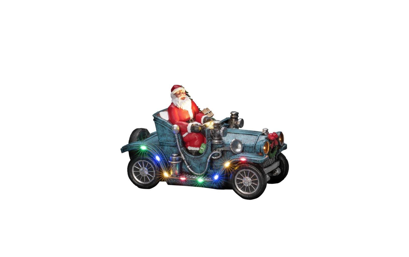 Image of KONSTSMIDE Weihnachtsfigur "Weihnachtsmann/Auto Innen"