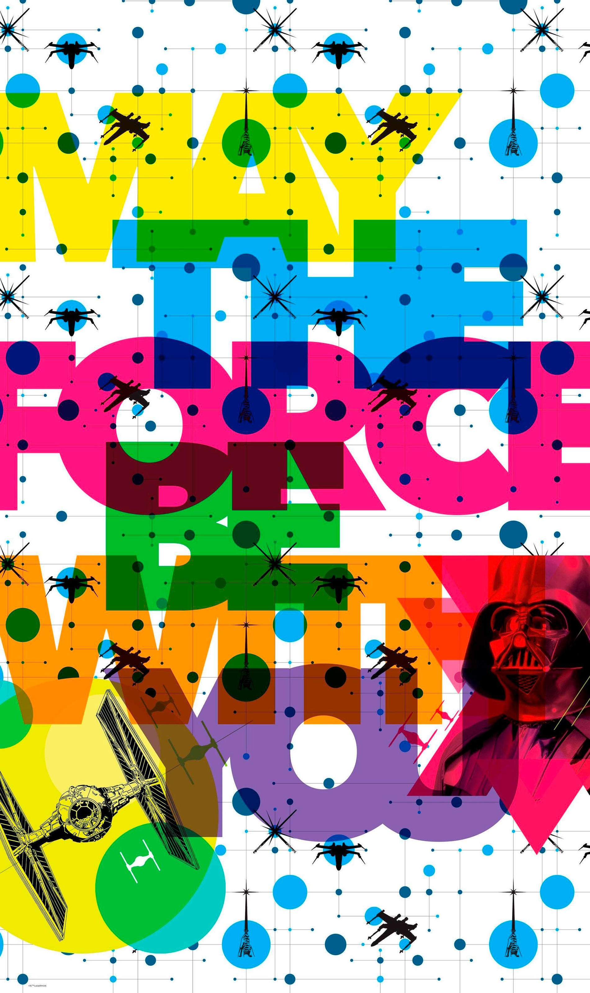 Image of Komar Vliestapete »Star Wars Pop Neon Geometrics Vader«, Comic bei Ackermann Versand Schweiz