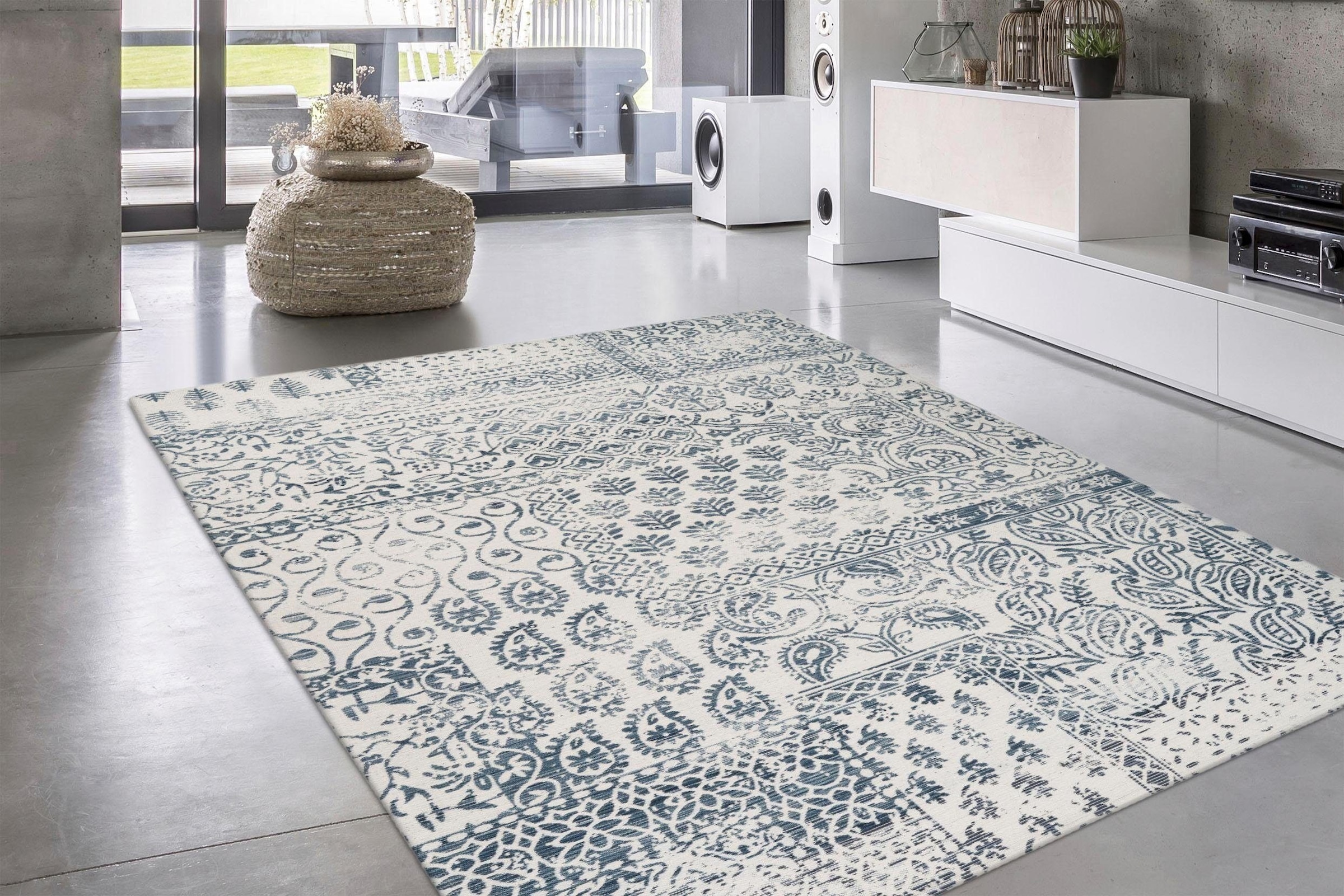 calo-deluxe Teppich »Rico 404« rechteckig 10 mm Höhe In- und Outdoor geeignet, Wohnzimmer