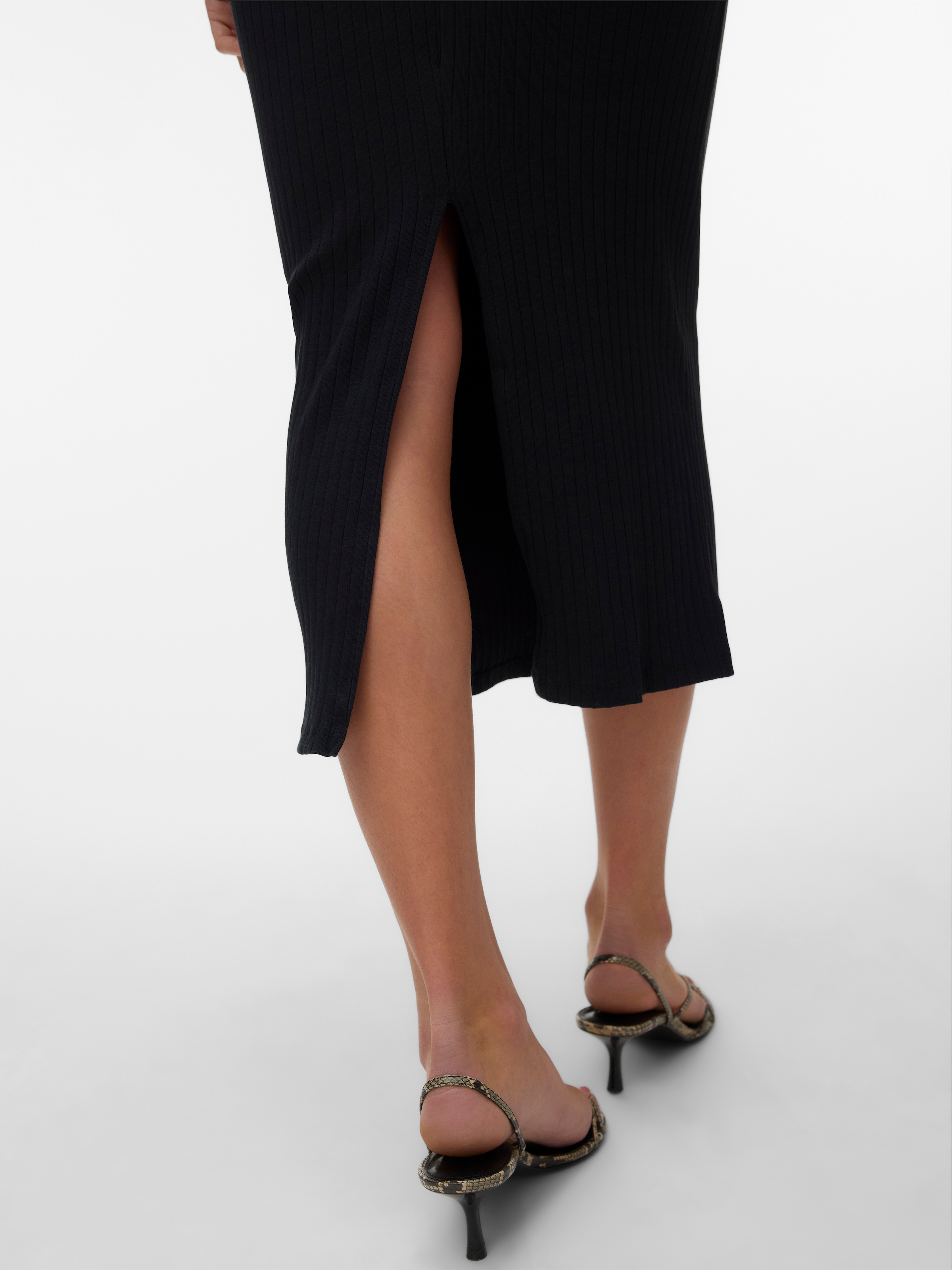 Vero Moda Maxi jupe »VMRUBY NW ANKLE SKIRT JRS NOOS« elastische Baumwollmischung, Gehschlitz