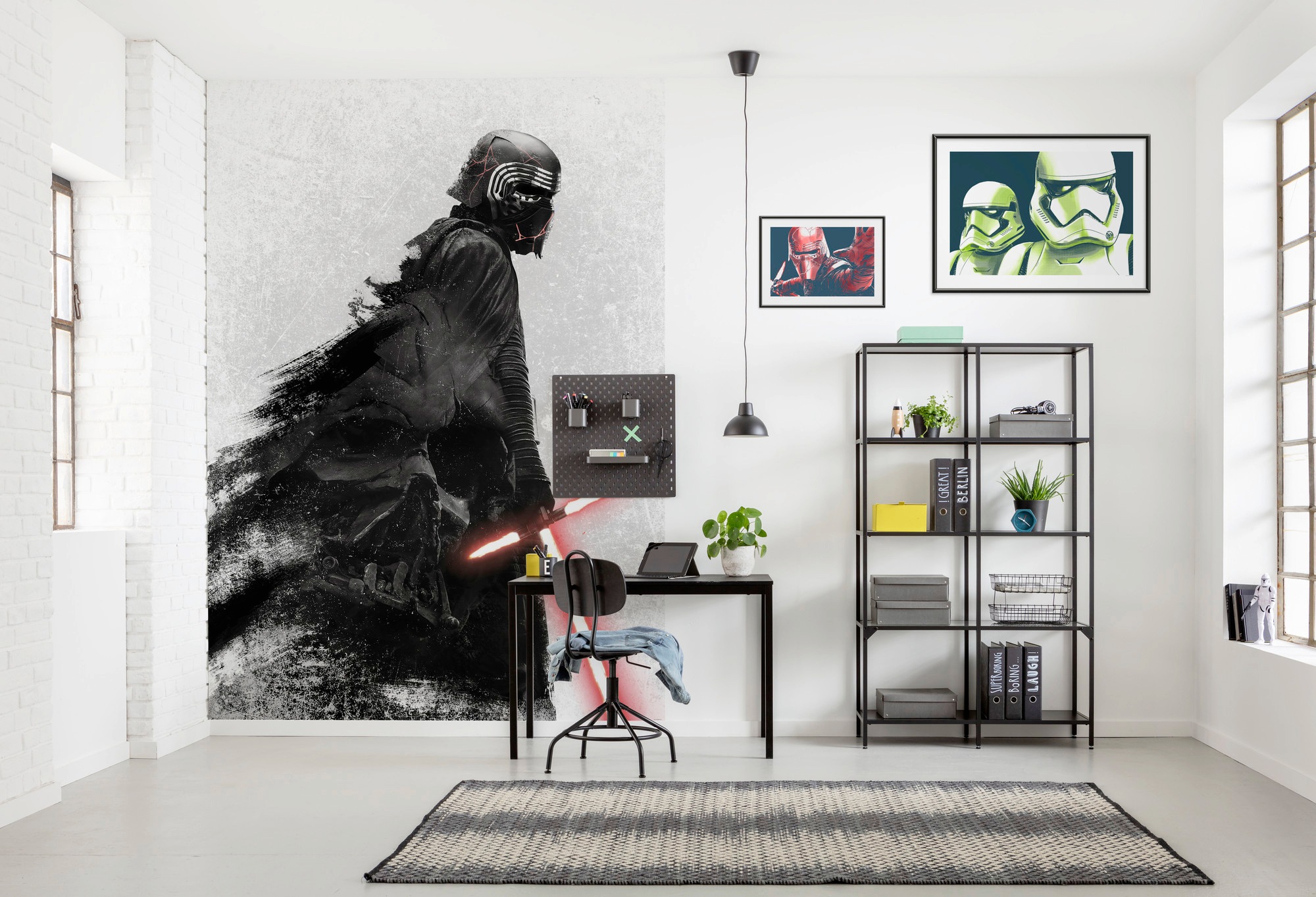 Komar Vliestapete »Digitaldruck Vlies - Star Wars Retro Cartoon - Grösse 200 x 280 cm«, bedruckt, Kinderzimmer