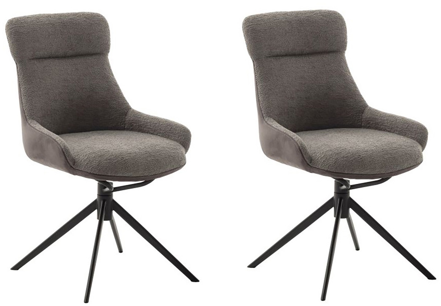 MCA furniture Esszimmerstuhl »PELION« () (2er-Set), drehbar 360°, Dreh- & Schwingfunktion, Sitzhöhe ca. 50 cm