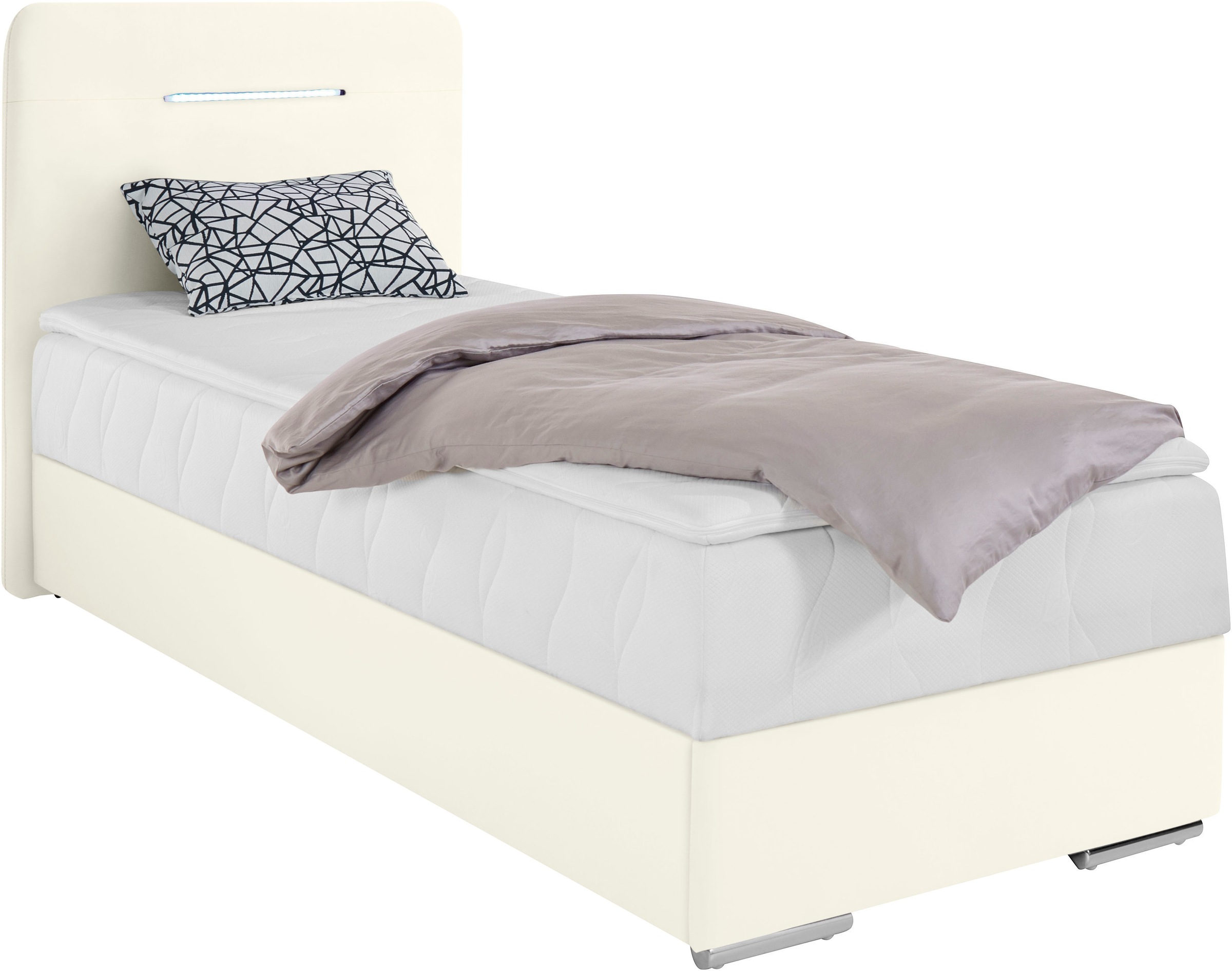 COTTA Boxbett »Lighstar« inklusive LED-Beleuchtung, Topper, Bettkasten und Zierkissen