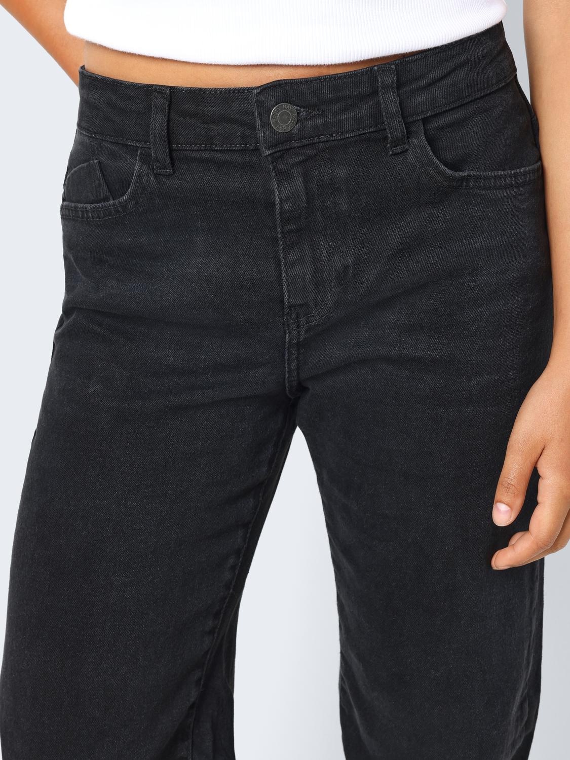 Noisy may Straight-Jeans »NMYOLANDA NW WIDE JEANS BLACK NOOS«