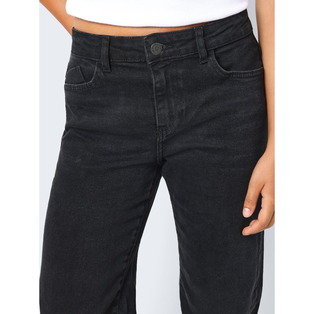 Noisy may Straight-Jeans »NMYOLANDA NW WIDE JEANS BLACK NOOS«