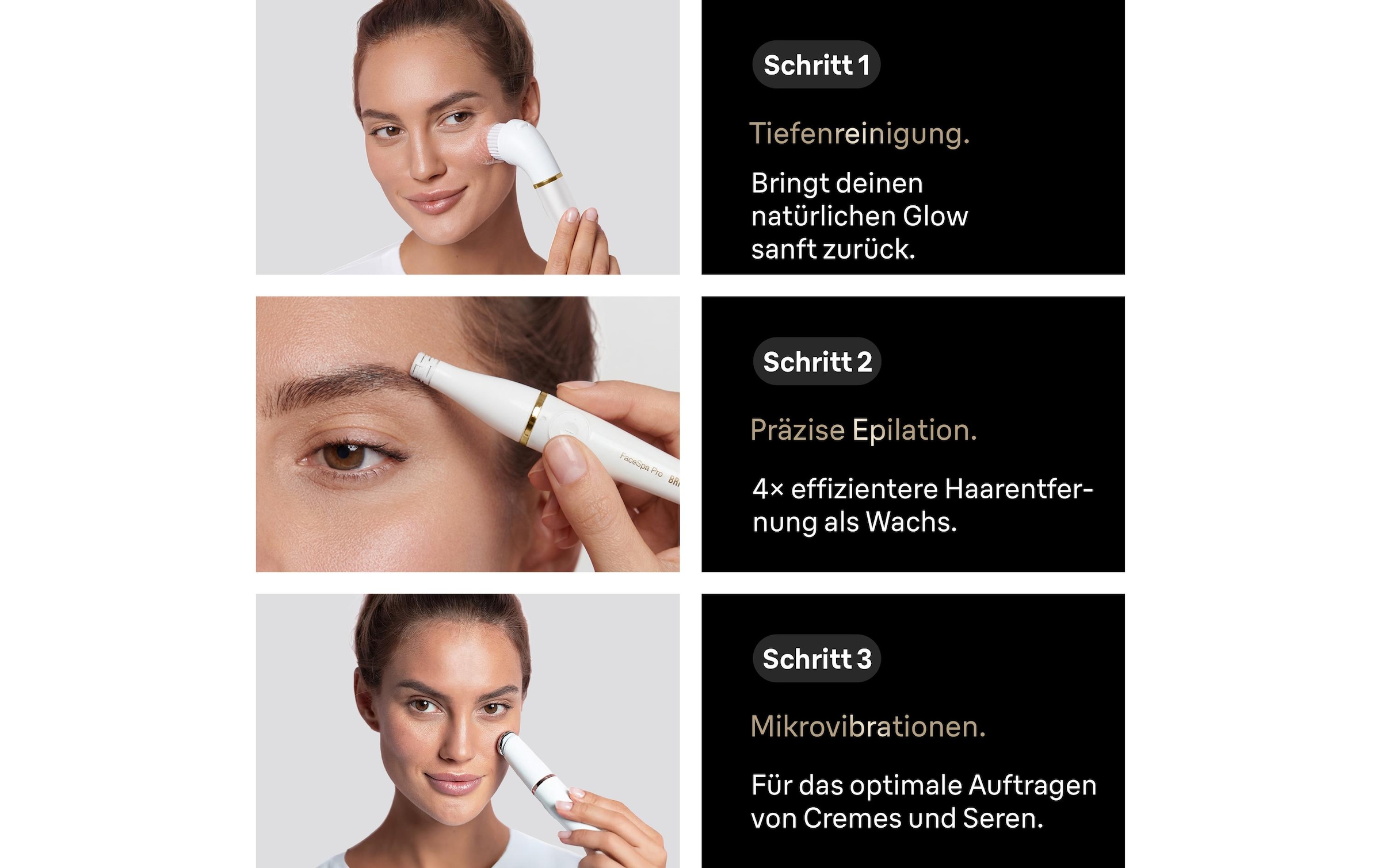 Braun Anti-Aging-Gerät »Gesichtsreiniger FaceSpa Pro SE 911«